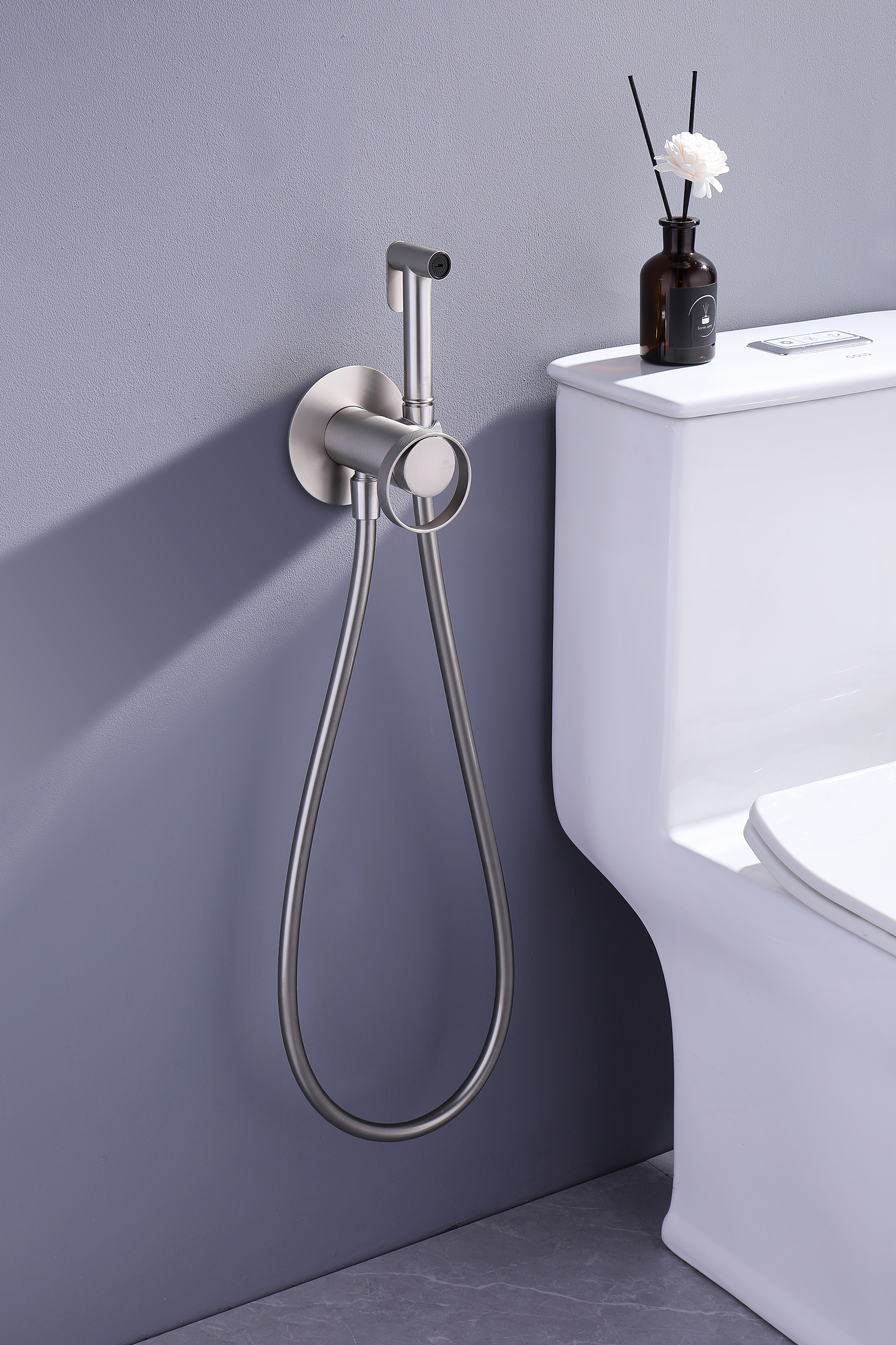 19157-G Смеситель встраиваемый с ГИГ. душем (САТИН) GANZER (10/1шт)