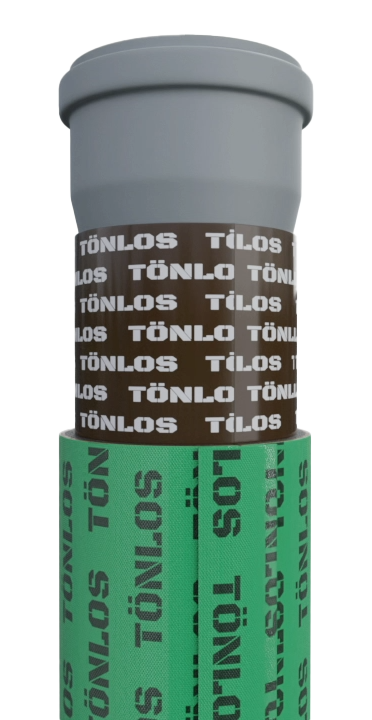 Комплект для шумоизоляции канализационных труб TONLOS PIPE PRO