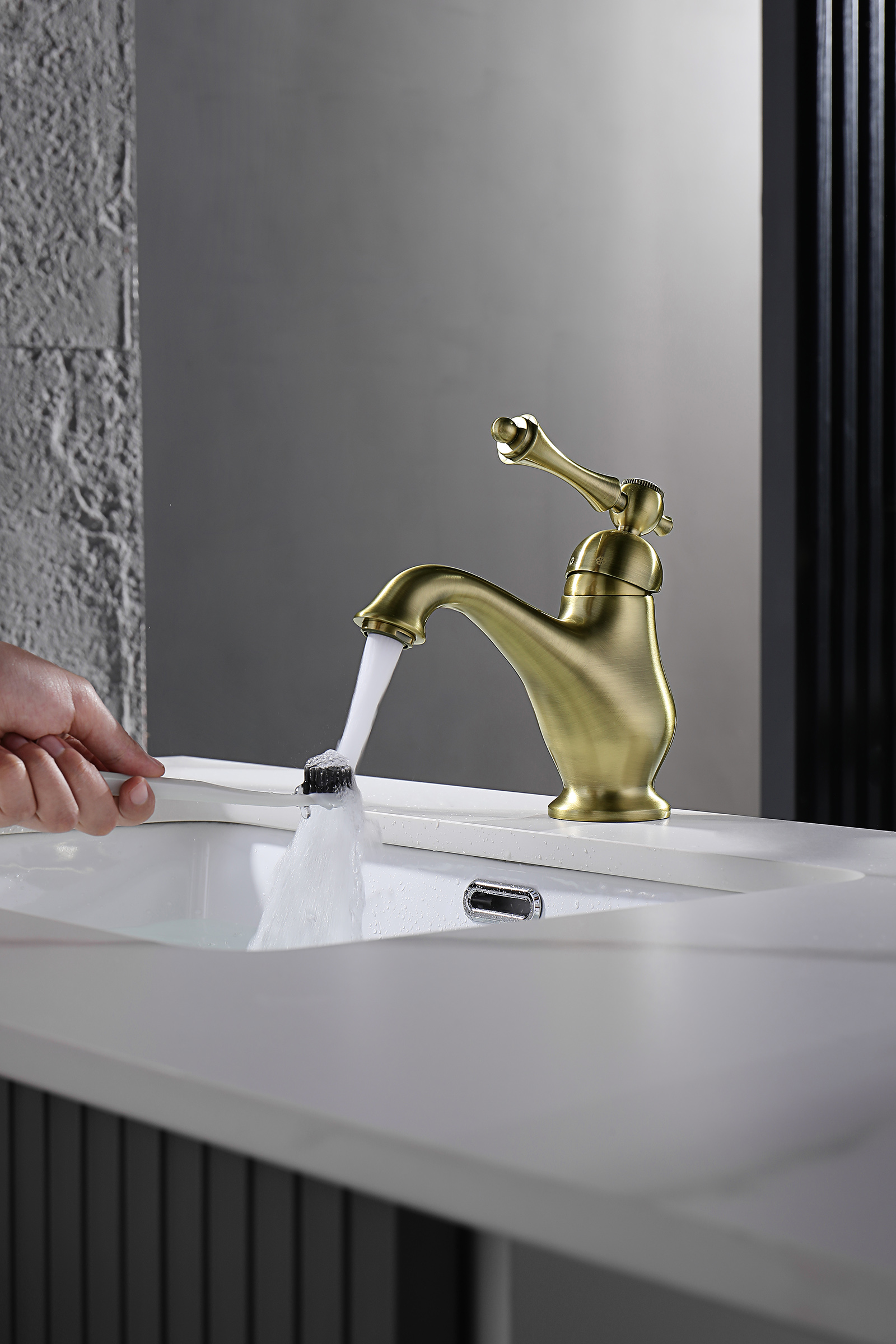 77111-D Смеситель для умыв. (БРОНЗА)  GANZER  (10/1шт)