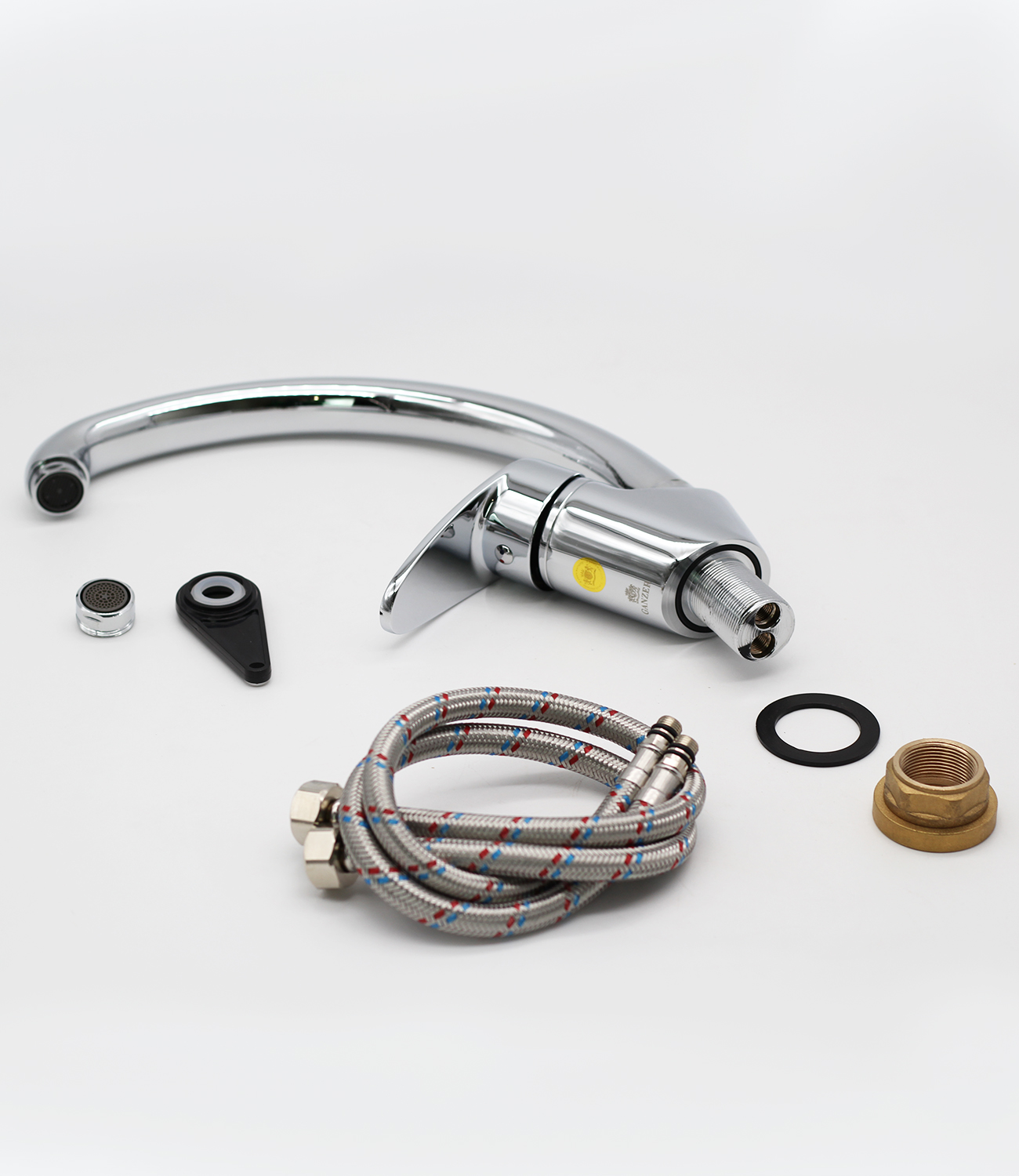 11021 Смеситель однорычажный для кухни  "GANZER"  (10/1шт)