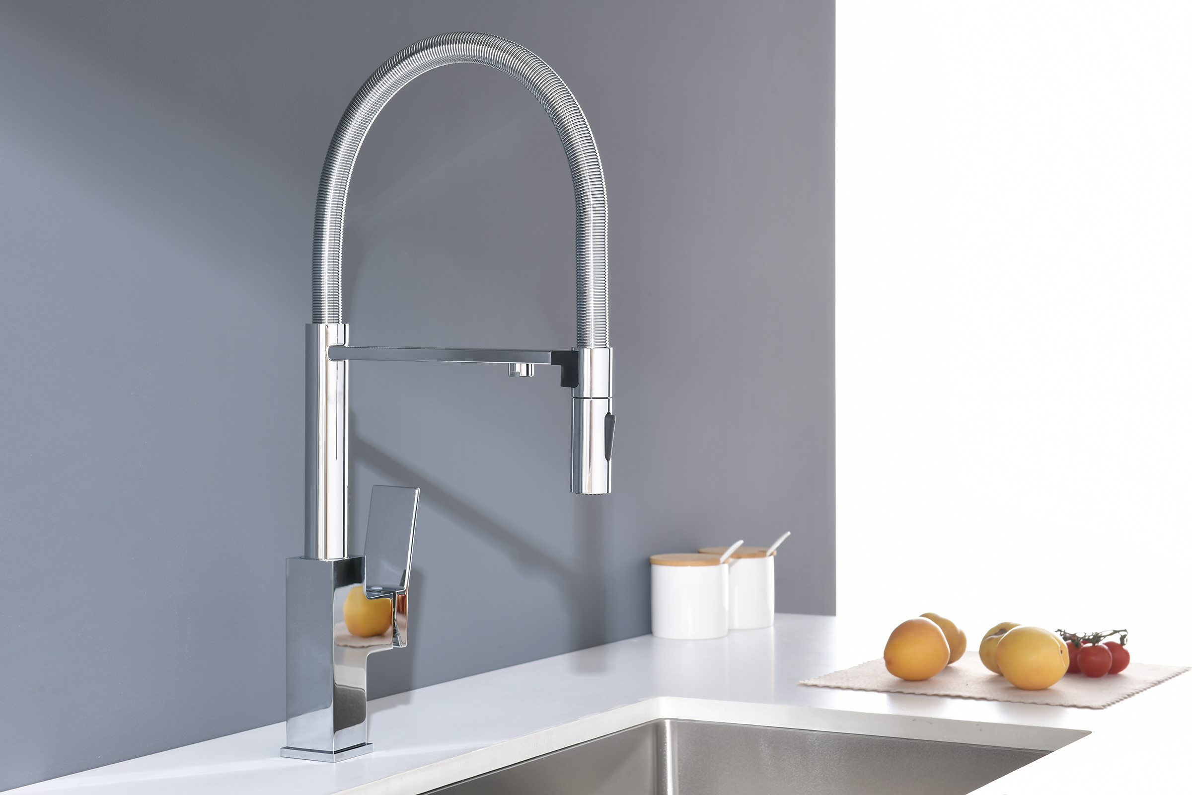 05126 Смес. для кухни с гиб МАГ. изл. и под. фильт. (ХРОМ) GANZER (10/1шт)