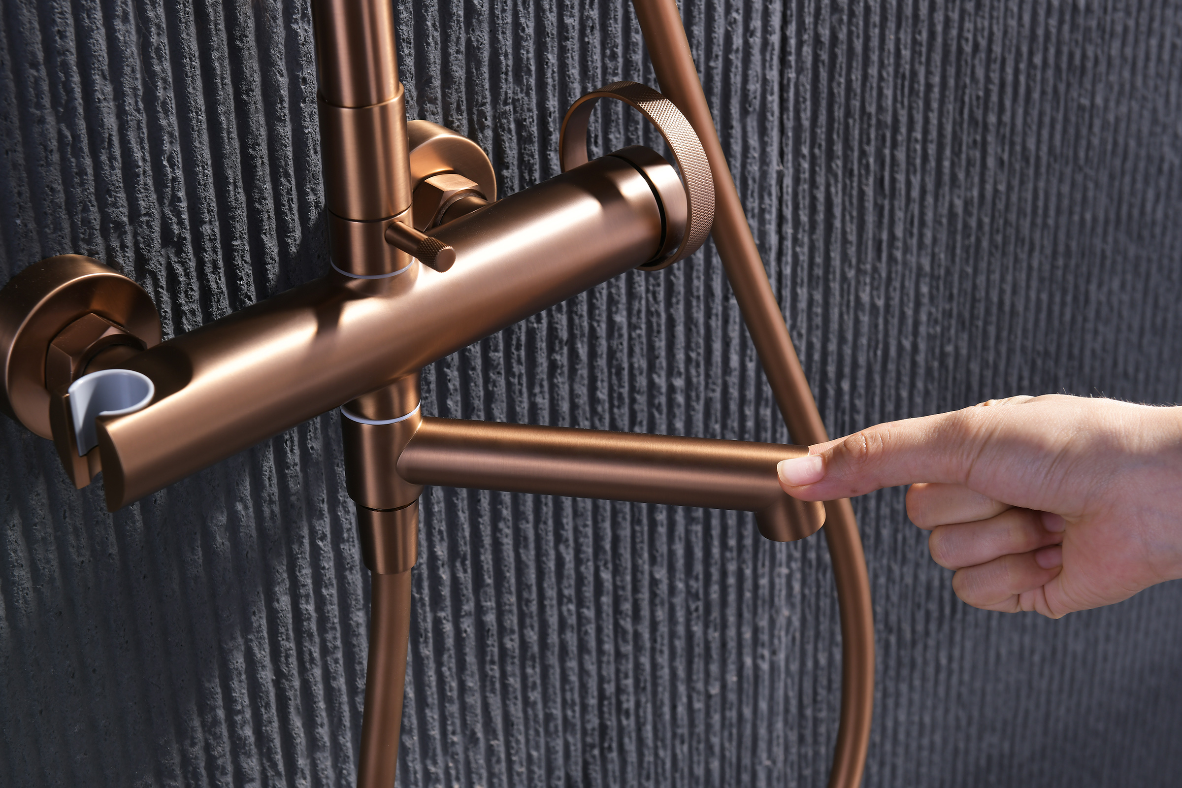 19162-R Душевая система (Роз. Золото) GANZER (5/1шт)