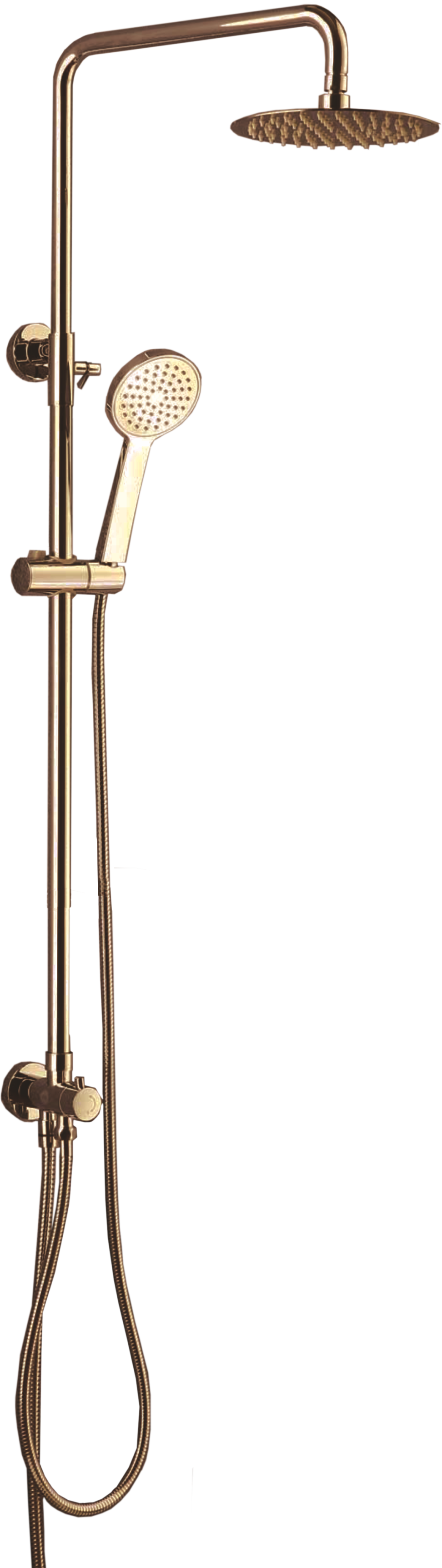 25072-D Душевая система с перек. БРОНЗА  (4/1шт)