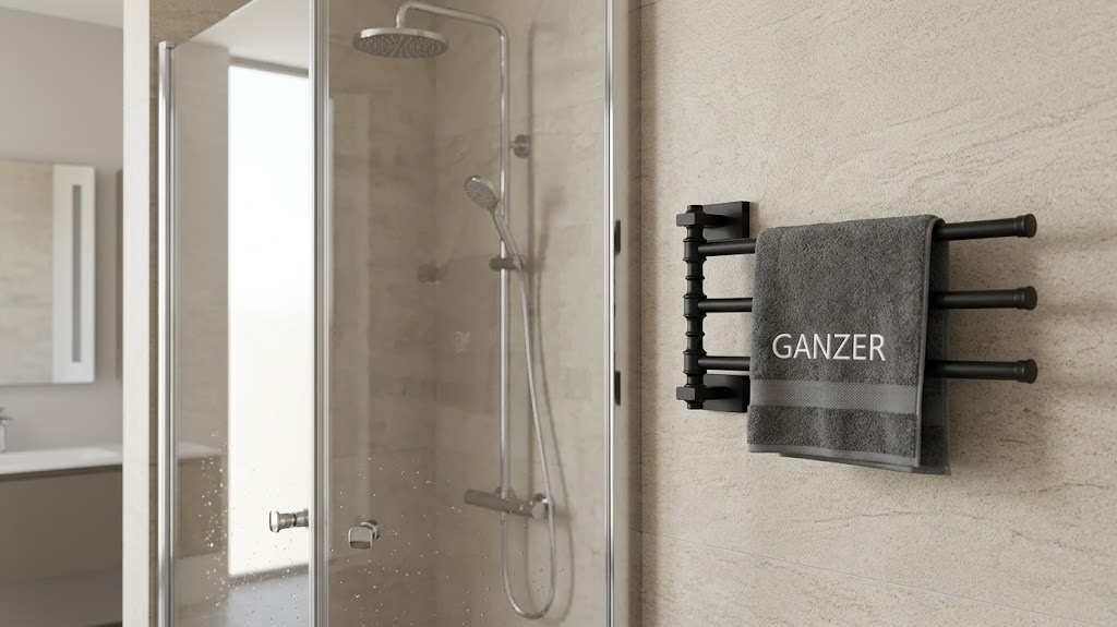 88013-C П/держатель поворот. 3-ной (ЧЕРНЫЙ) GANZER (10/1шт)