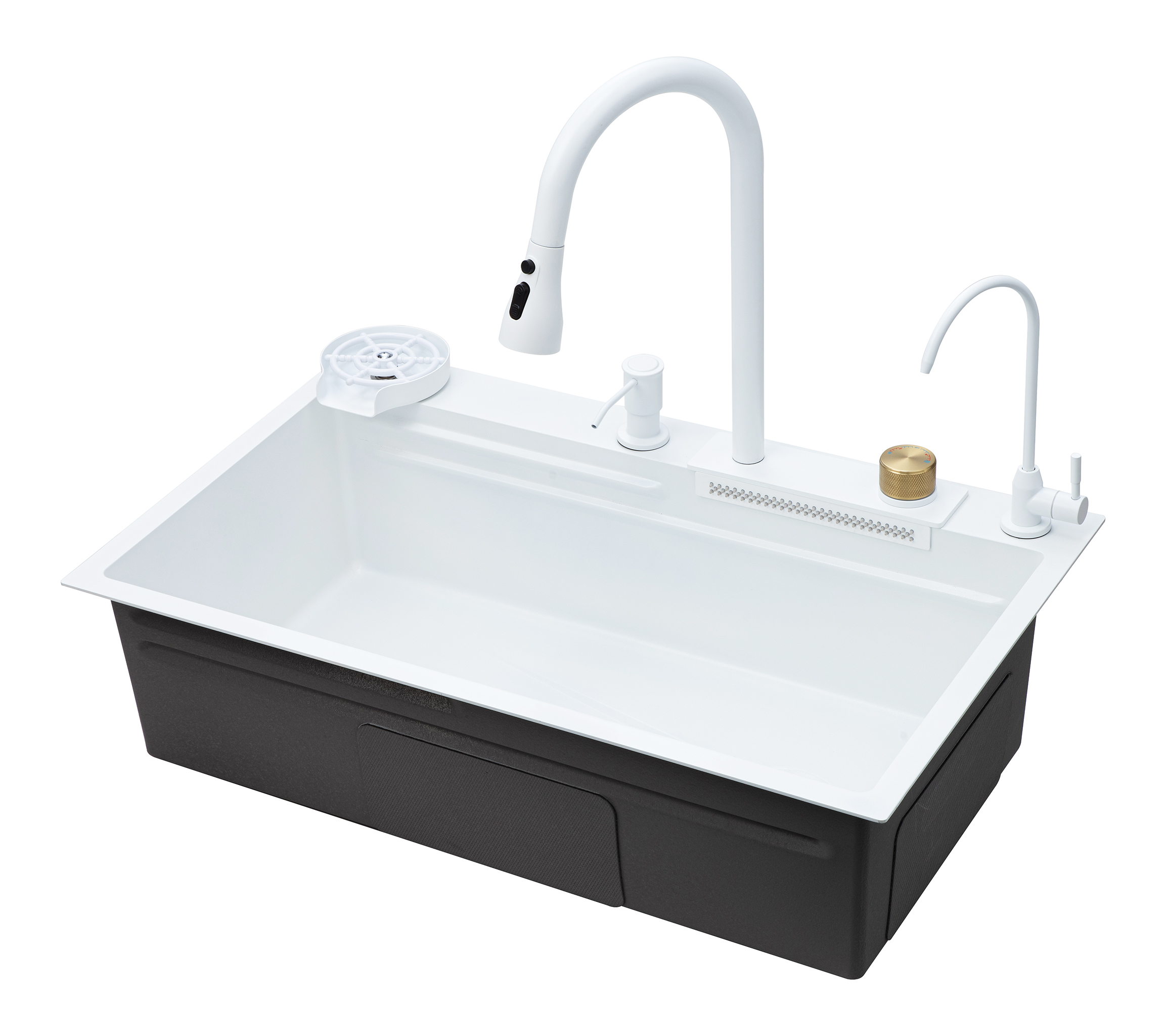 Мойка многофункциональная НЕРЖ (75х46мм) БЕЛЫЙ  САВОЛ.