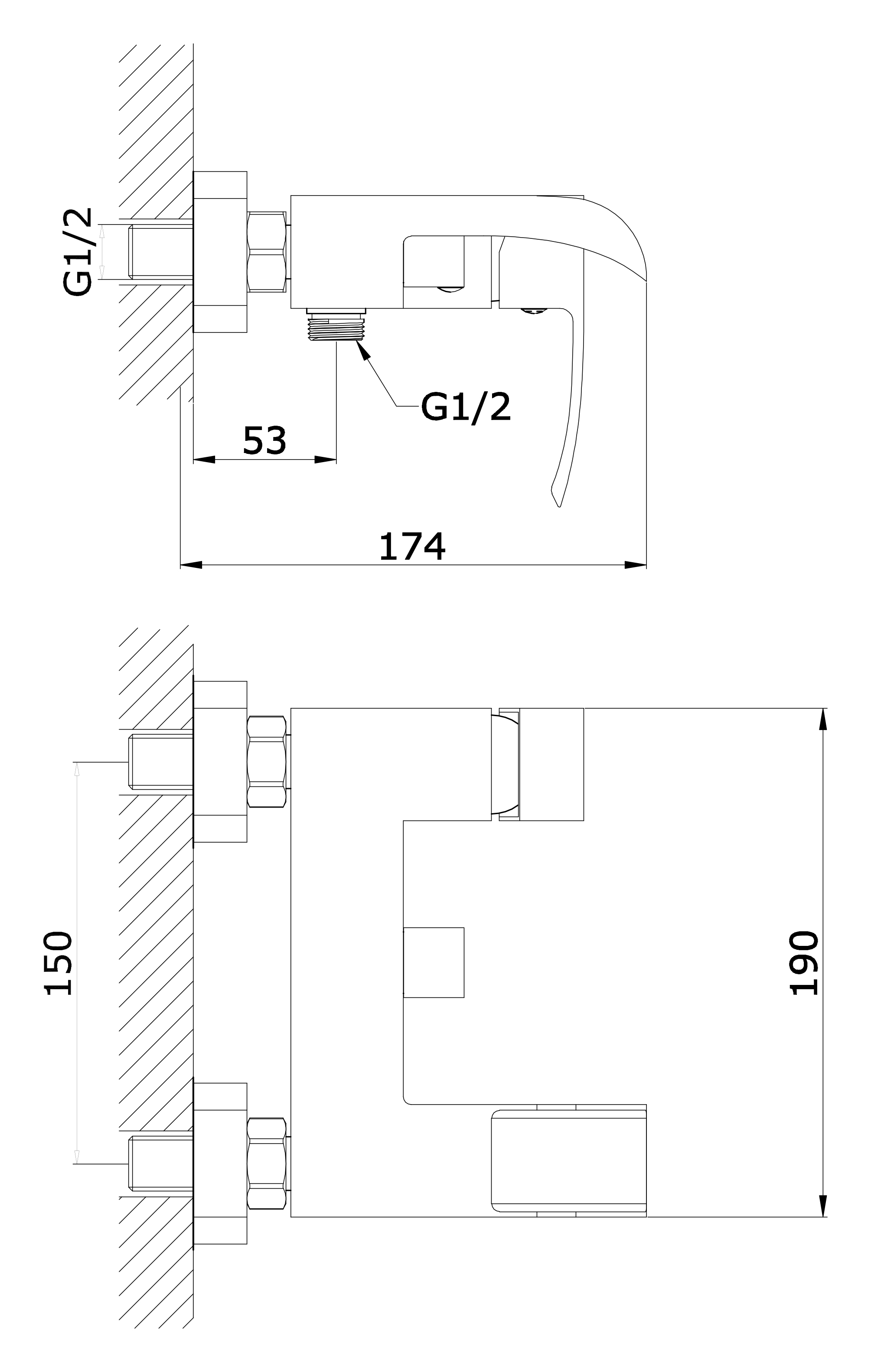 44033-F Смеситель "GANZER" Л/К