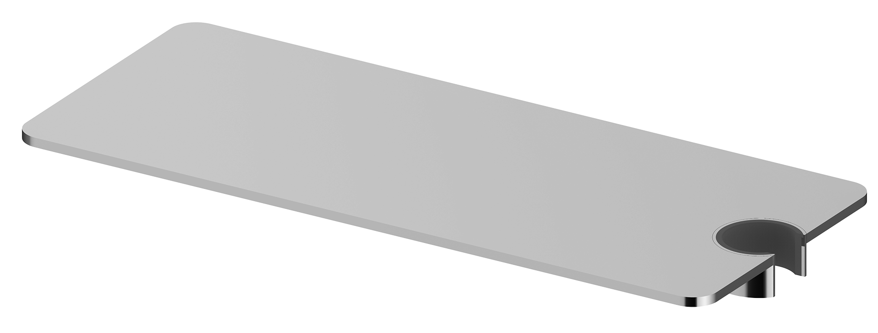 Полка для ванной с держателем для лейки (ХРОМ)  GANZER  (50/1шт)