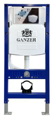 Инсталляция для подвесного СМАРТ унитаза (БЕЗ КНОПКИ)  GANZER