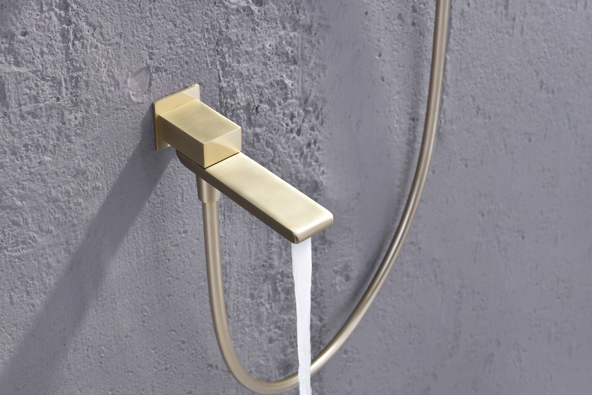 02165-S Смеситель встраиваемый для душа с 3-функ. (Мат. Золото) GANZER (6/1шт)