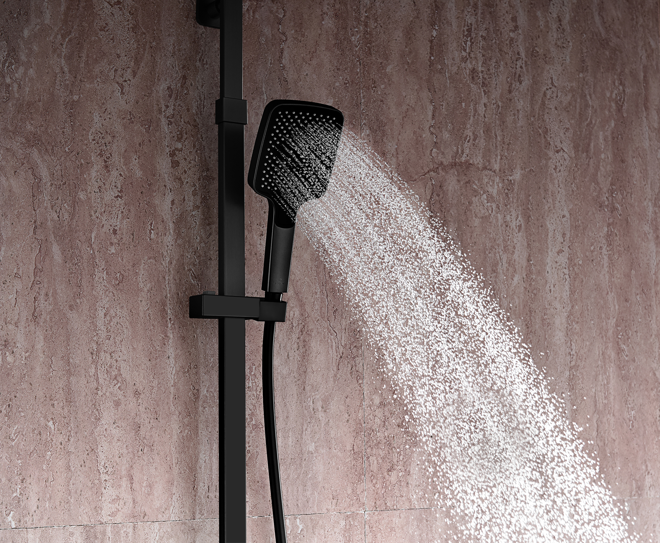 44161-C Душевая система (ЧЕРНЫЙ) GANZER (5/1шт)