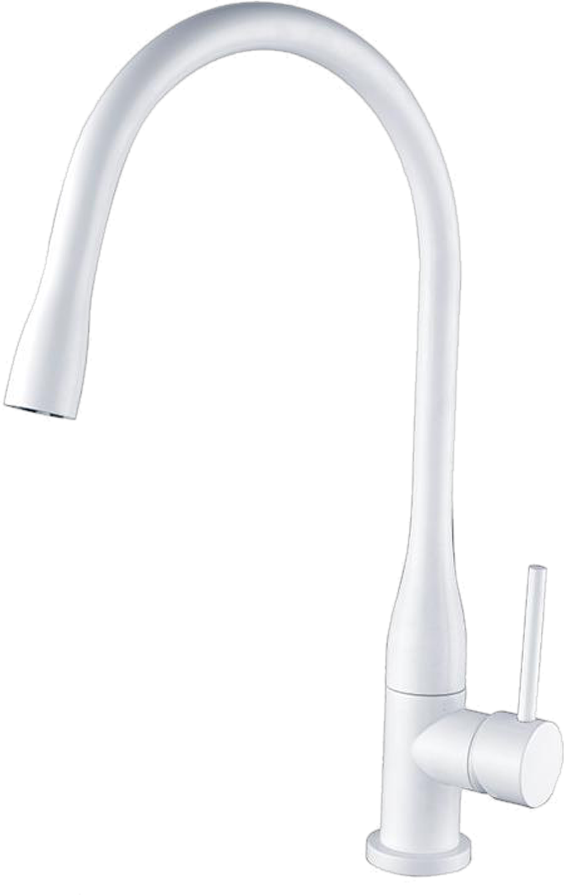 16035-F Смеситель однор. для кухни (БЕЛЫЙ)  GANZER  (5/1шт)