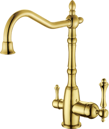 77122-E Смеситель для кухни с под. филь. (ЗОЛОТО) GANZER  (10/1шт)