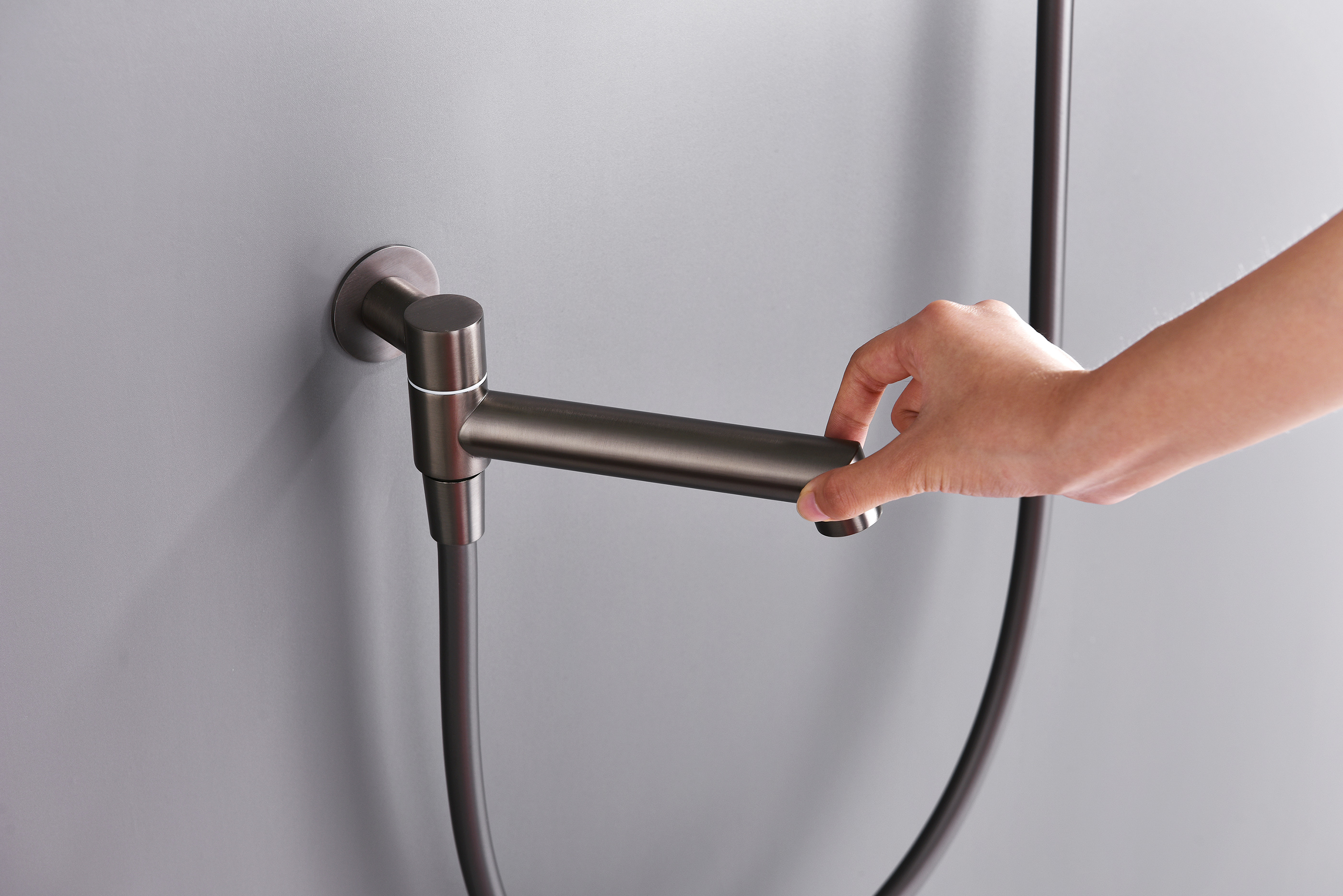 19165-Q Смеситель встраиваемый для душа с 3-функ. (ГРАФИТ) GANZER (6/1шт)