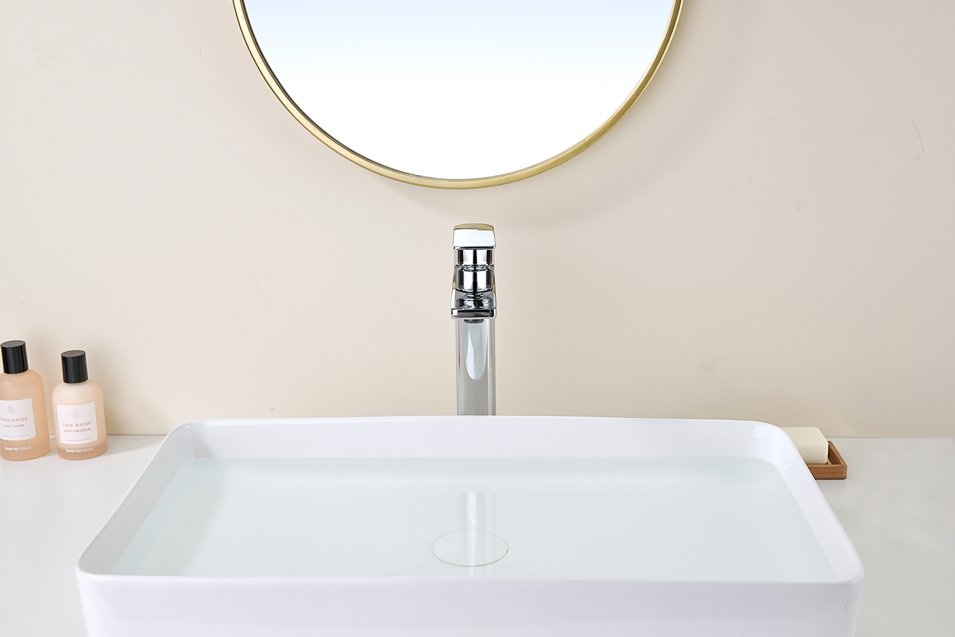 07112 Смеситель од. для раковины-чаши (ХРОМ) GANZER (10/1шт)