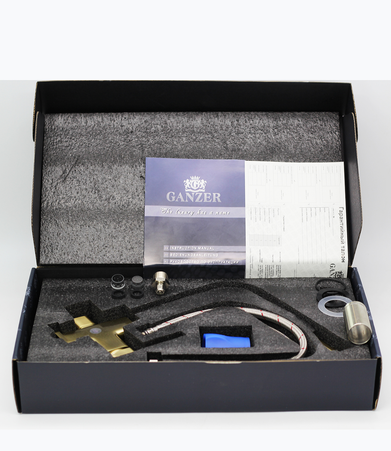 12025-D Смеситель (БРОНЗА) с фильтром "GANZER"  (10/1шт) Л/К