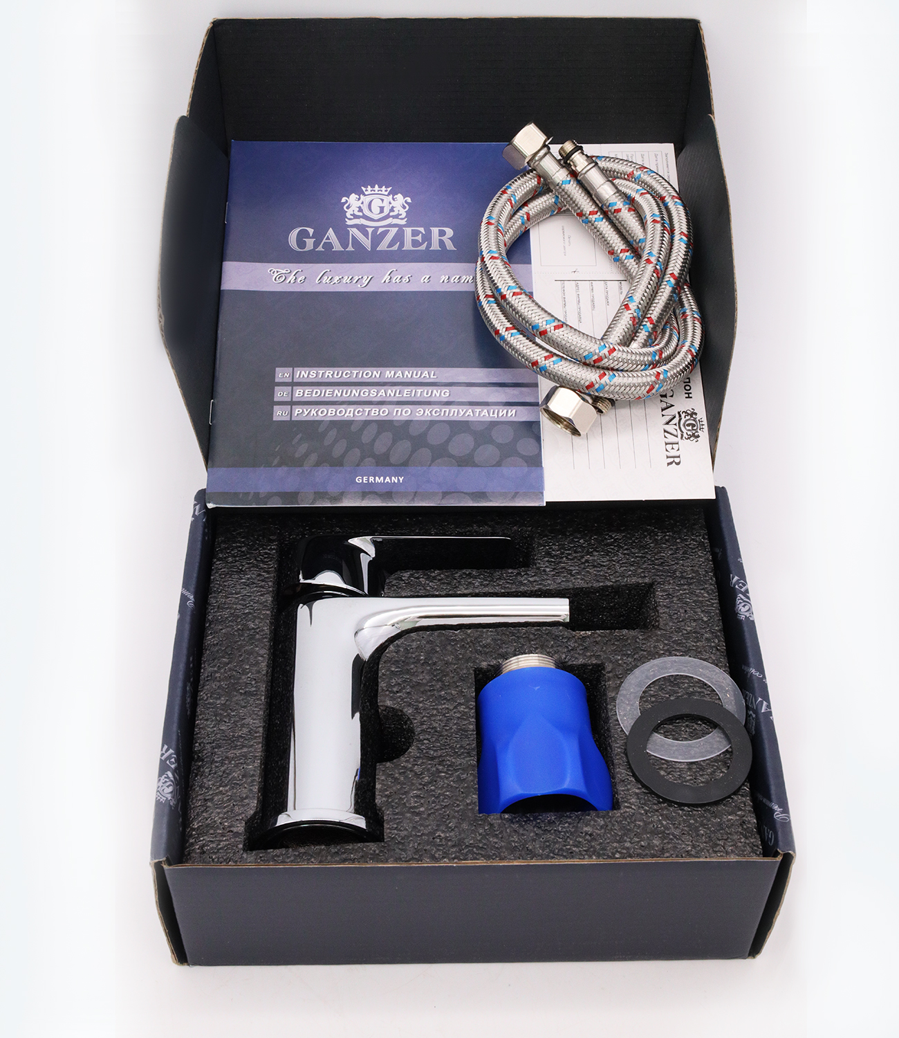 21051 Смеситель для биде "GANZER"  (10/1шт)  Л/К