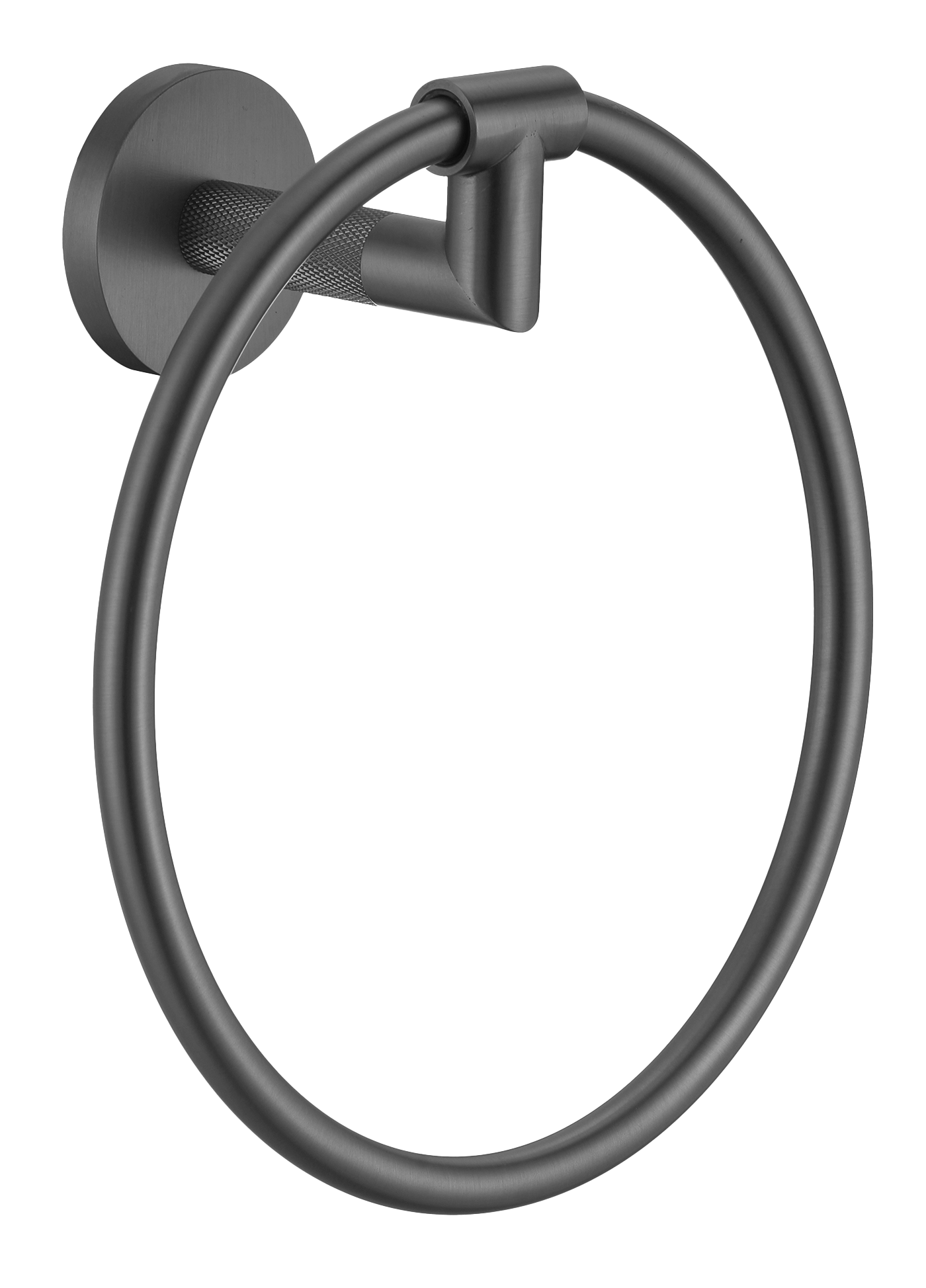 19540-Q Полотенцедержатель кольцевой (ГРАФИТ) GANZER  (20/1шт)