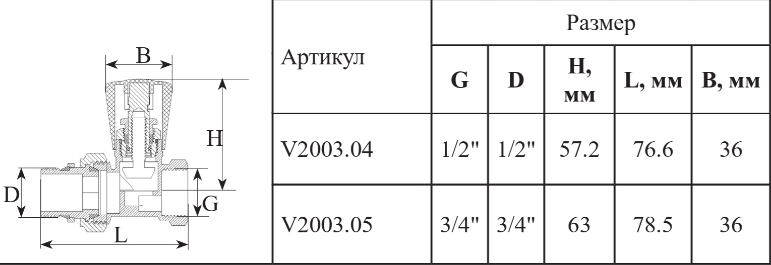 Вентиль регул. ПРЯМОЙ ВЕРХ. 1/2 (С УПЛОТ.) ViEiR (80/10/1шт)