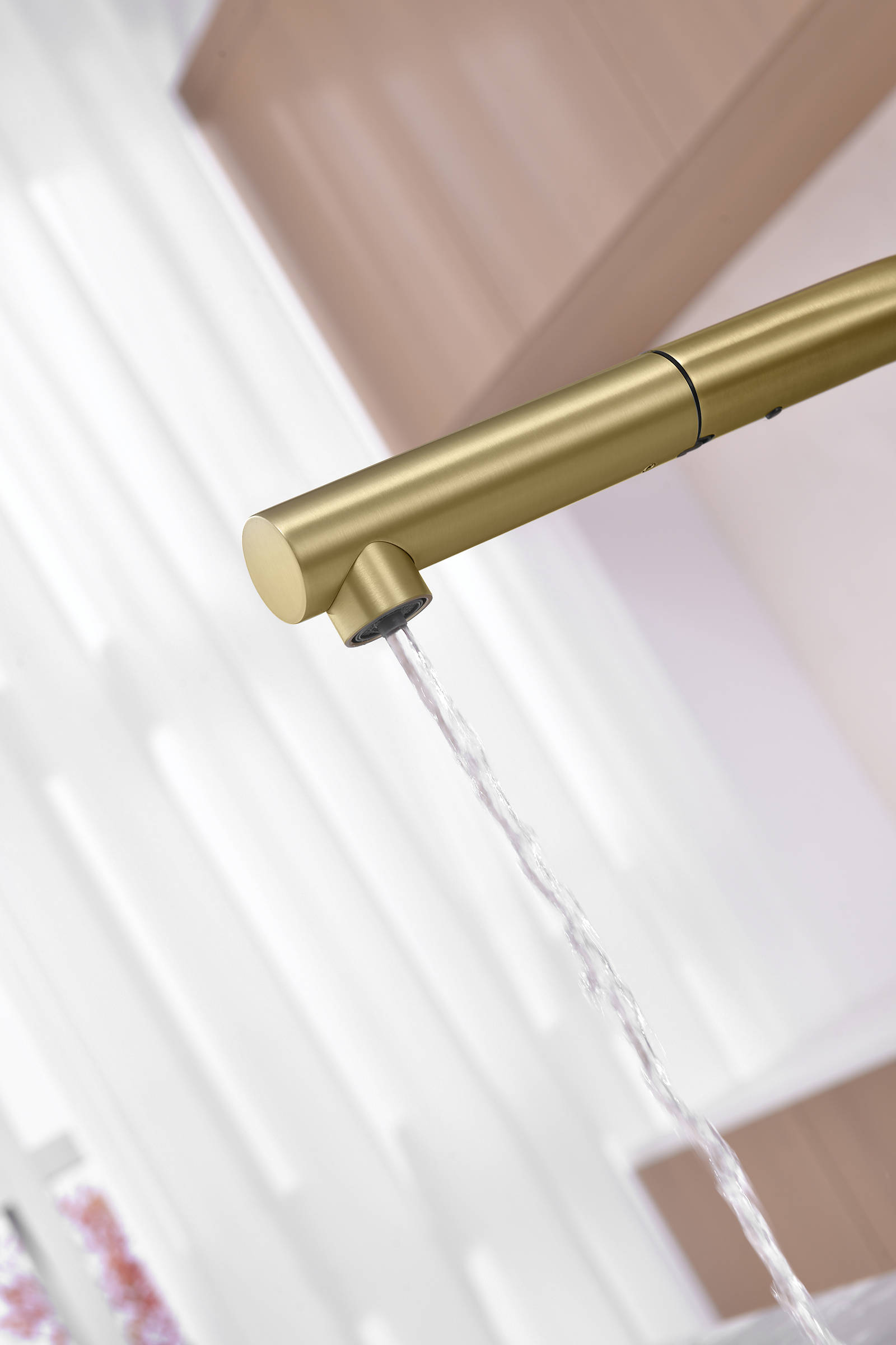 16036-S Смес. од. для кухни с ВЫД. лейкой и подк. ФИЛЬТ. (Мат. Золото)  GANZER (10/1шт)