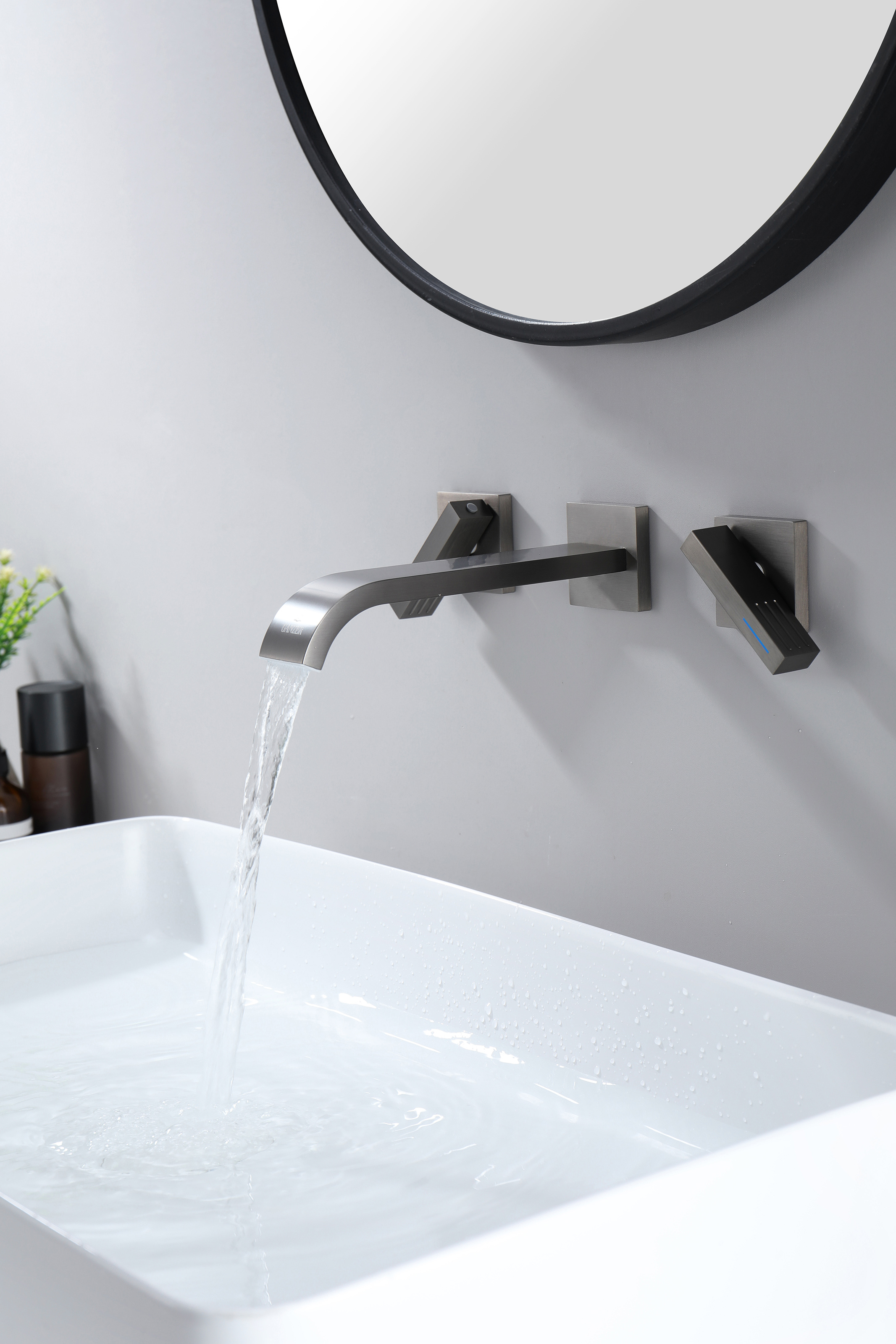 01144-Q Смеситель встраиваемый для раковины (ГРАФИТ) GANZER (8/1шт)