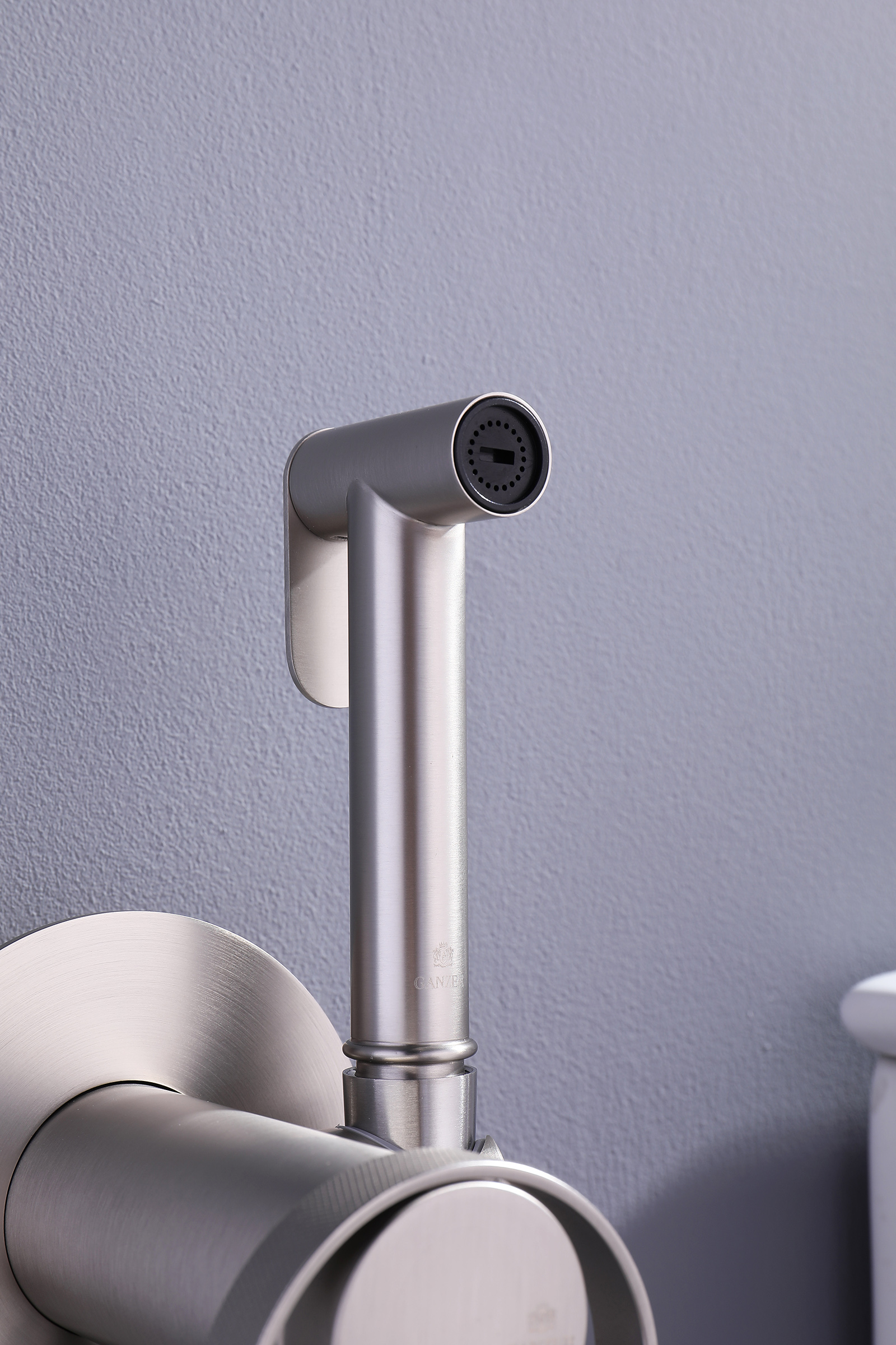 19157-G Смеситель встраиваемый с ГИГ. душем (САТИН) GANZER (10/1шт)