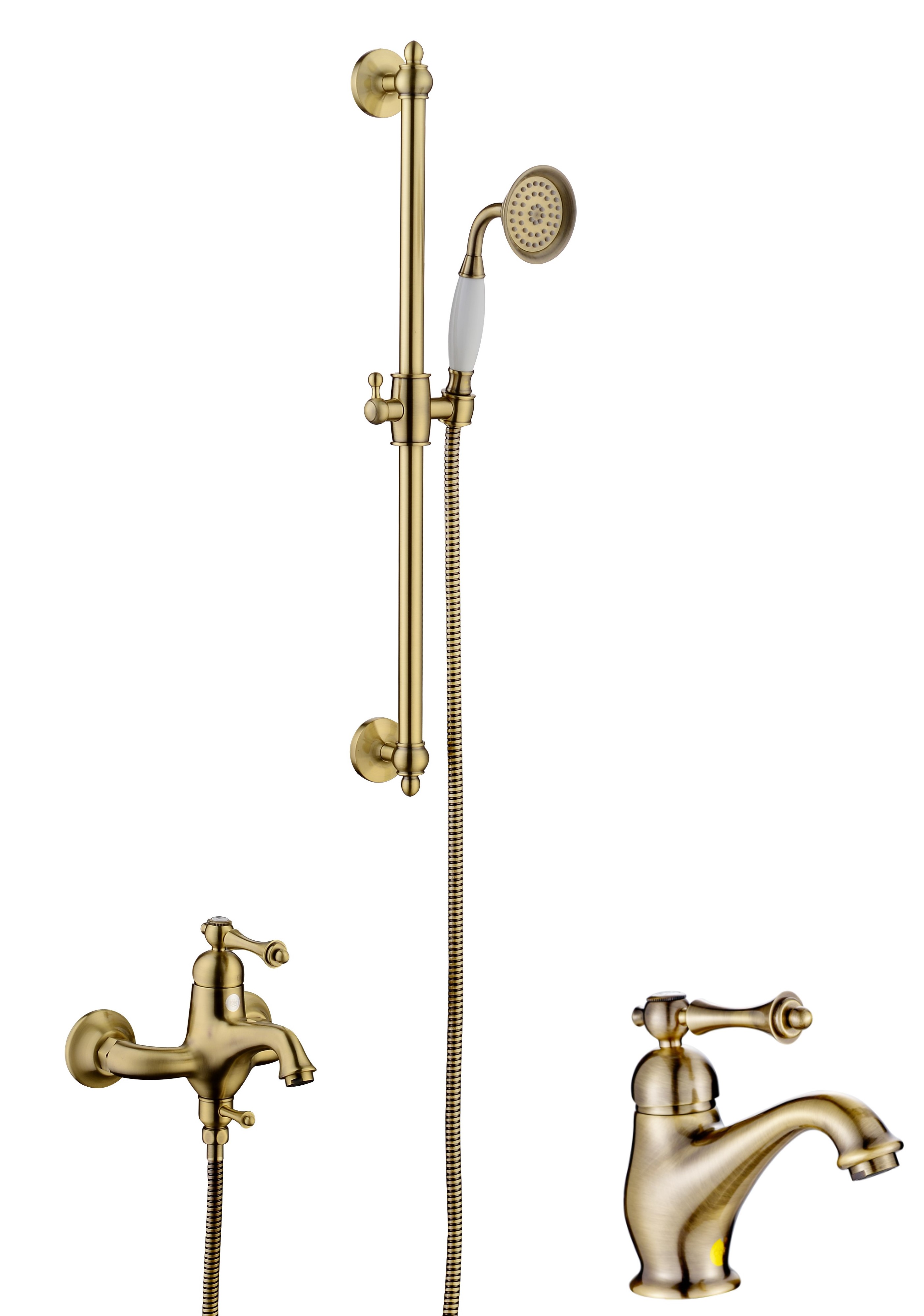 77037-D Душевой комплект (3 в 1) БРОНЗА "GANZER"  (4/1шт) Л/К