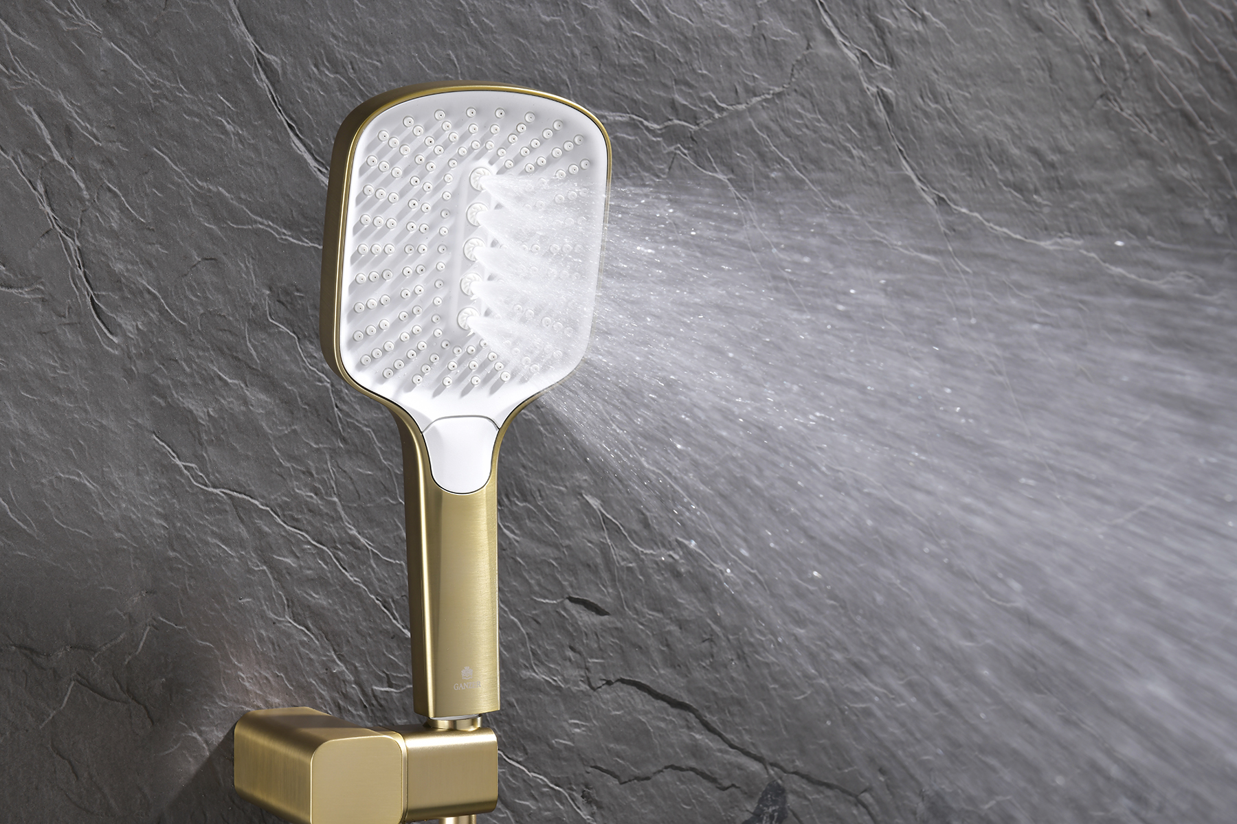 12165-S Смеситель встраиваемый для душа с 3-функ. (Мат. Золото) GANZER (6/1шт)