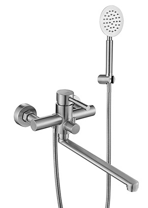 23304-G Смес. од. из НЕРЖ. для ванны (САТИН) HANSEN  (20/1шт)