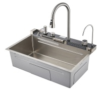 Мойка многофункциональная НЕРЖ (75х46мм) САТИН  САВОЛ.