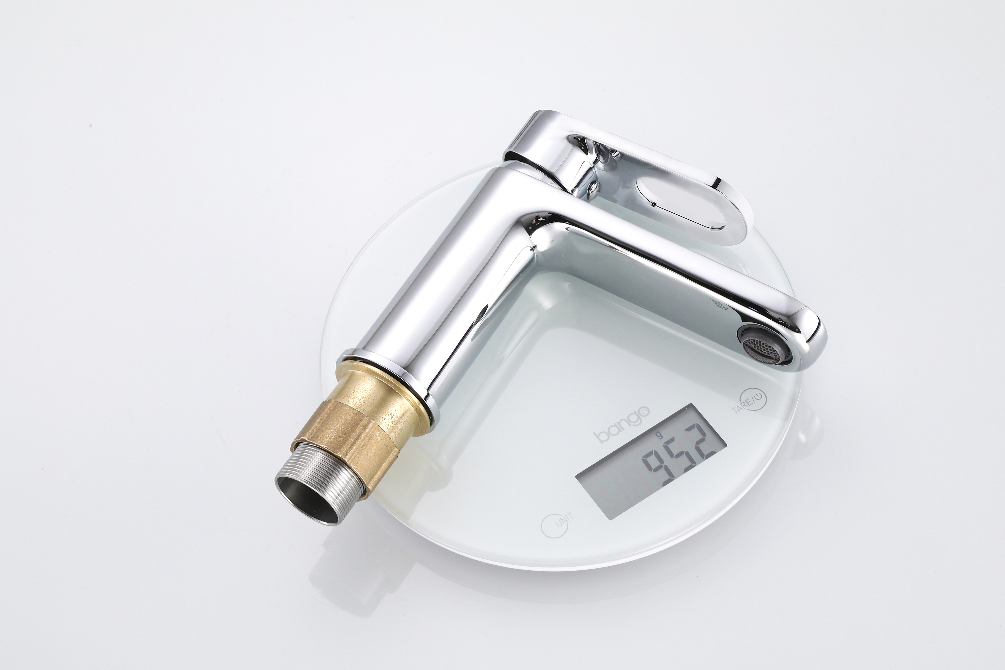 10016 Смеситель для умывальника (ХРОМ) HANSEN  (10/1шт)