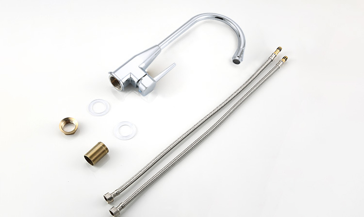 40082 Смеситель для кухни высокий (ХРОМ) HANSEN  (10/1шт)