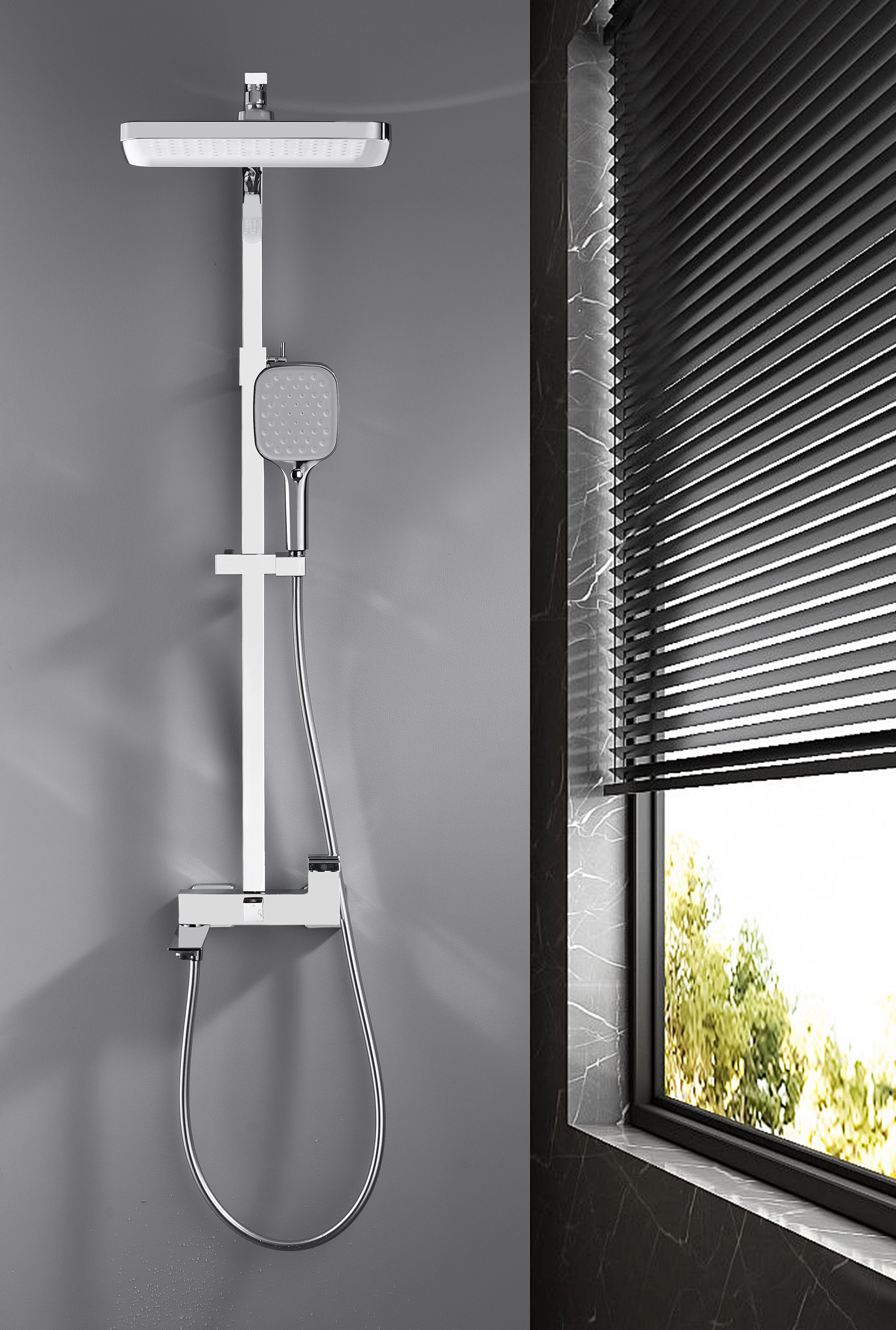 05162 Душевая система (ХРОМ) GANZER (5/1шт)