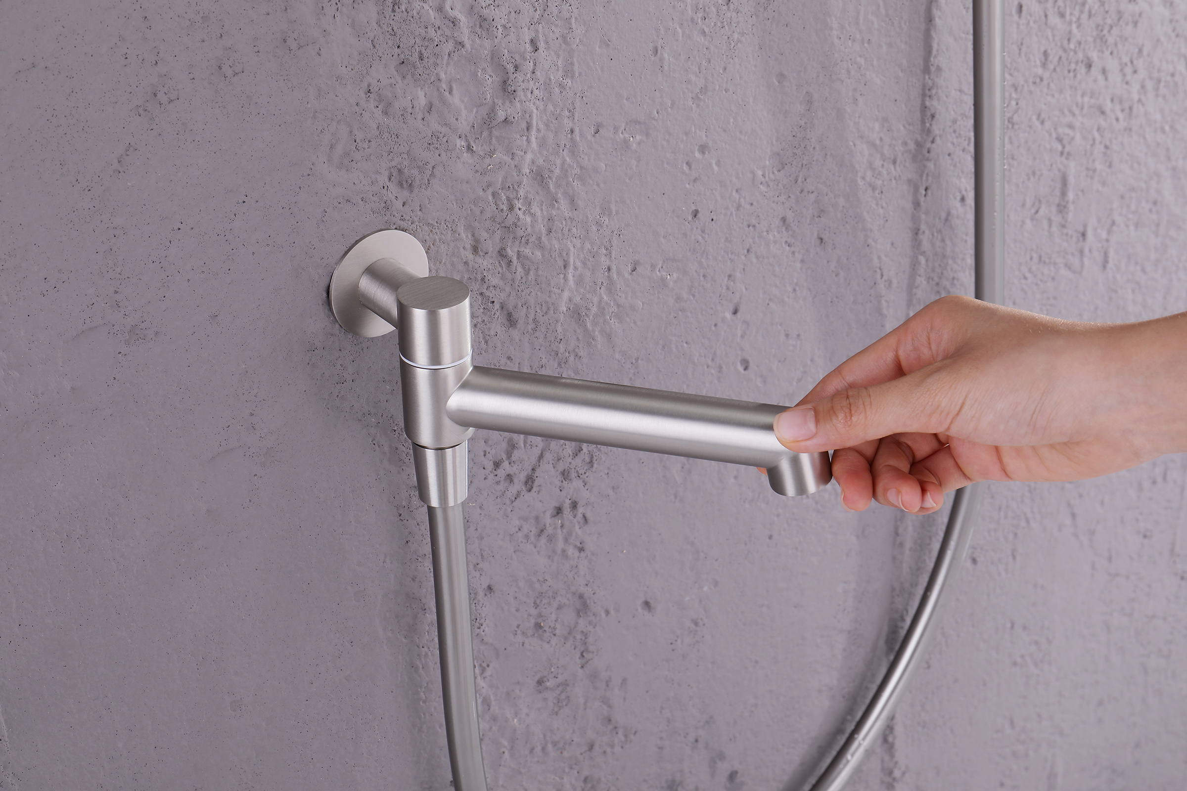 19165-G Смеситель встраиваемый для душа с 3-функ. (САТИН) GANZER (6/1шт)