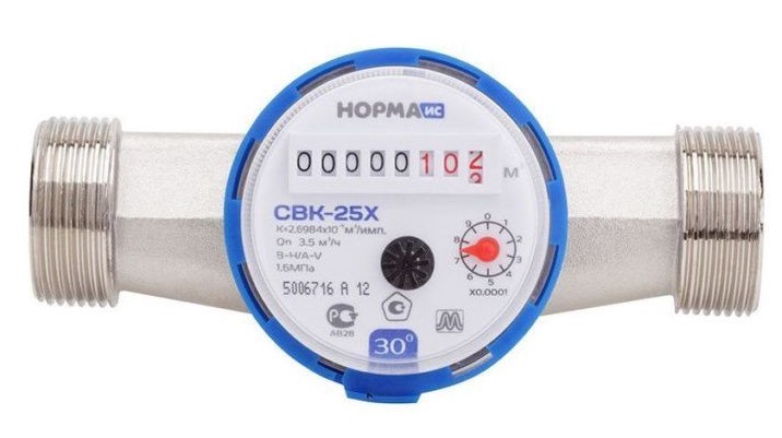 Счетчик для ХОЛОДНОЙ воды  1"   НОРМА
