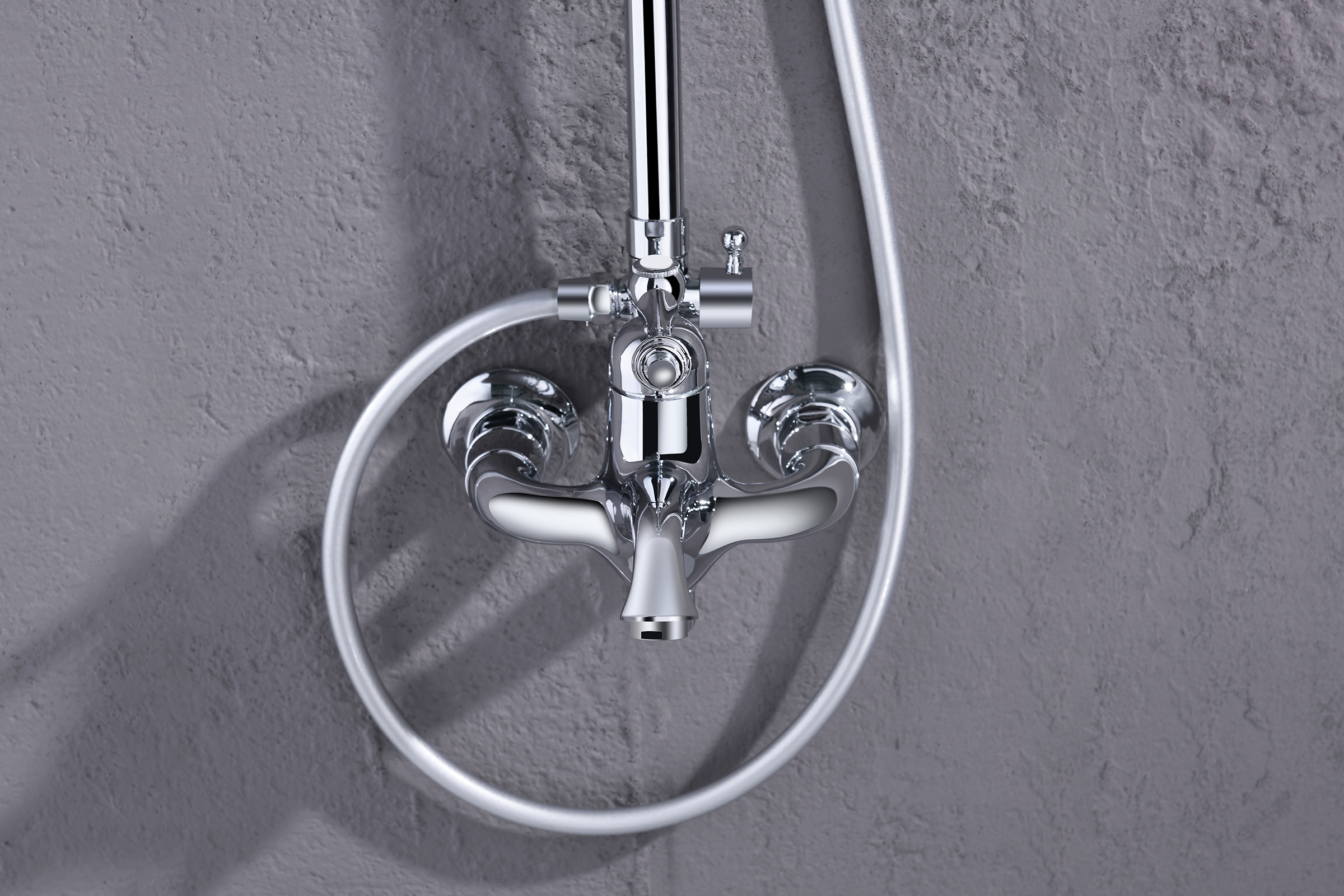 77061 Душевой релинг (ХРОМ)   "GANZER"  (4/1шт)