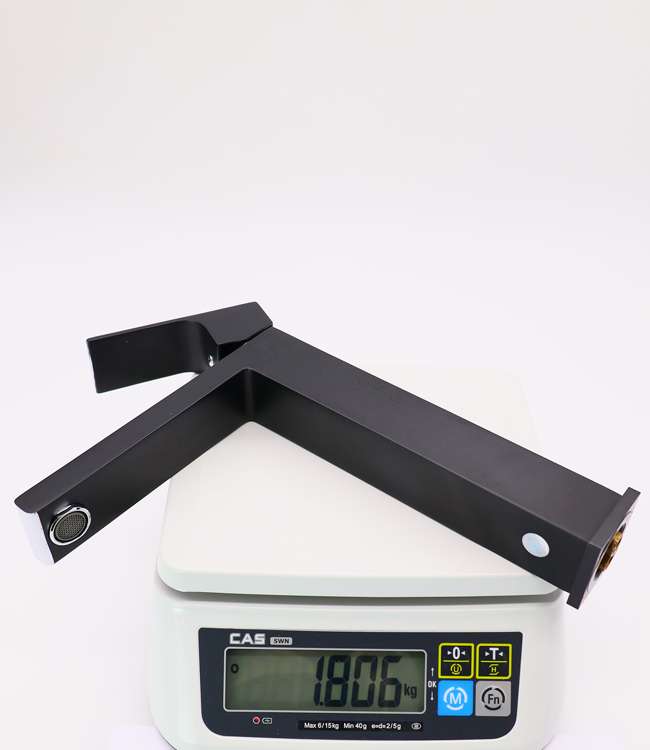 28012-C Смес. для умыв. (ВЫСОКИЙ хром+черный) "GANZER"  (10/1шт) Л/К