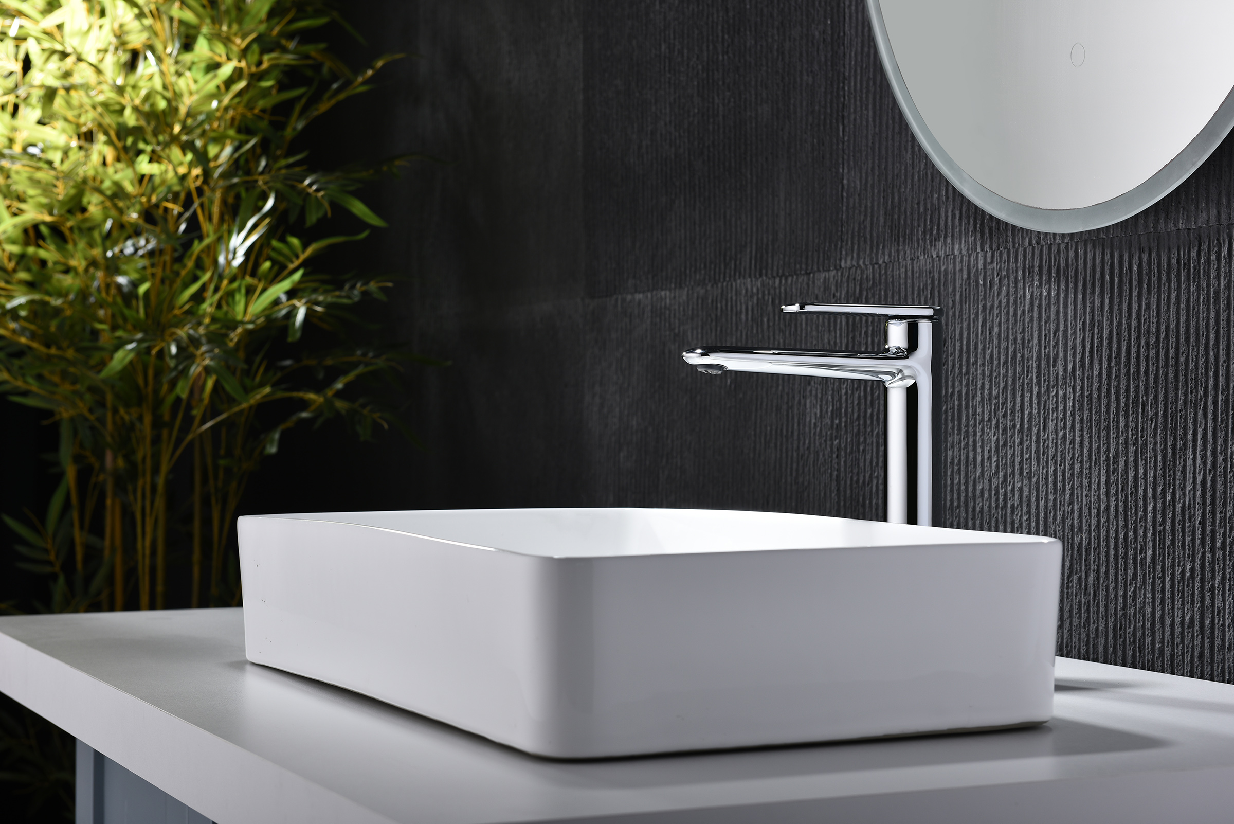 02112 Смеситель од. для раковины-чаши (ХРОМ) GANZER (10/1шт)