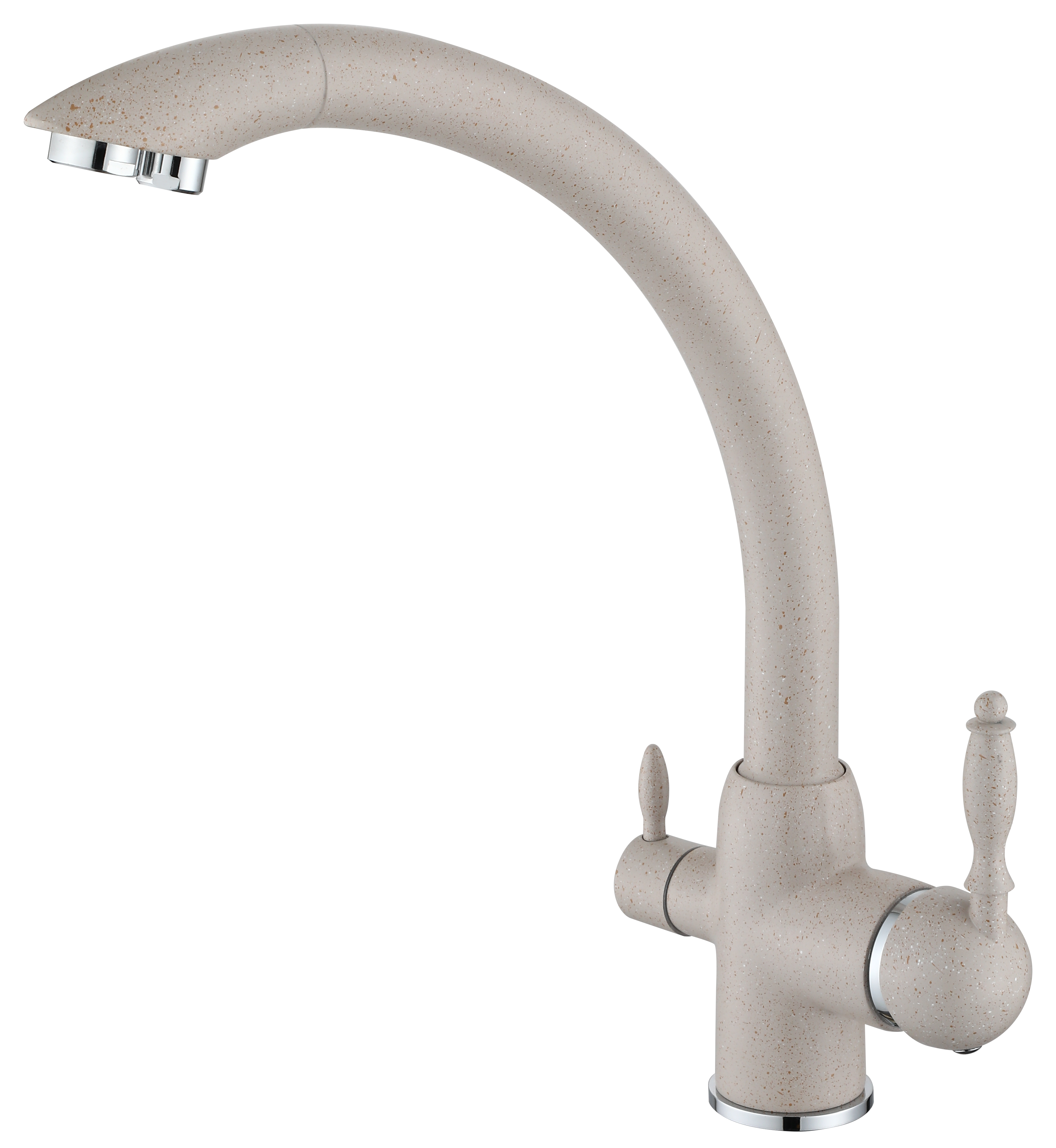 15083-B Смеситель  под. фильт (СВ. БЕЖ.) HANSEN  (10/1шт)