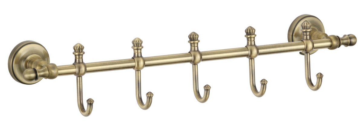 31075-D П/держатель 5 крючка (БРОНЗА) GANZER (10/1шт)