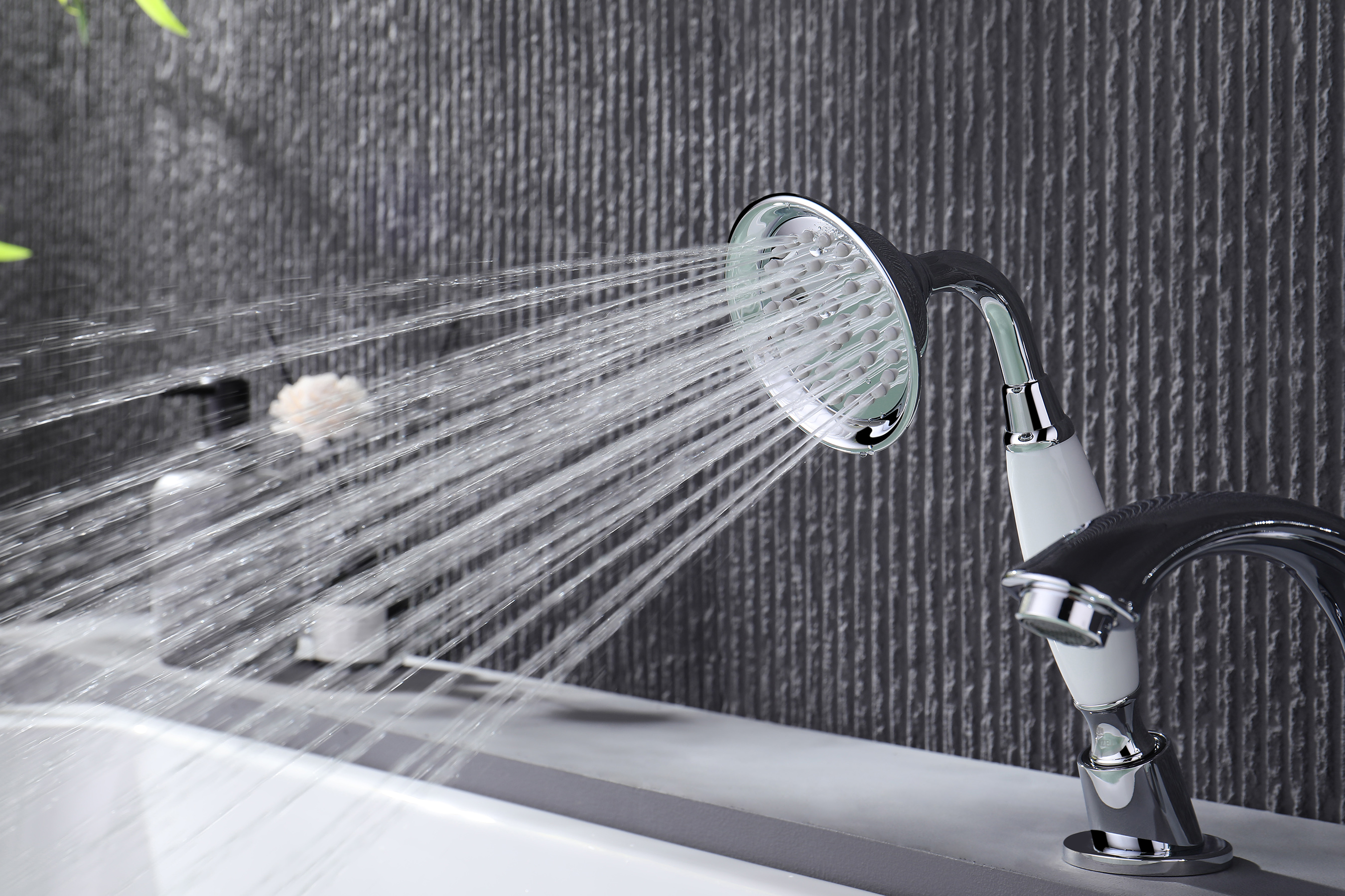 77133 Смеситель на борт ванны (3-отв,ХРОМ)  GANZER (8/1шт)