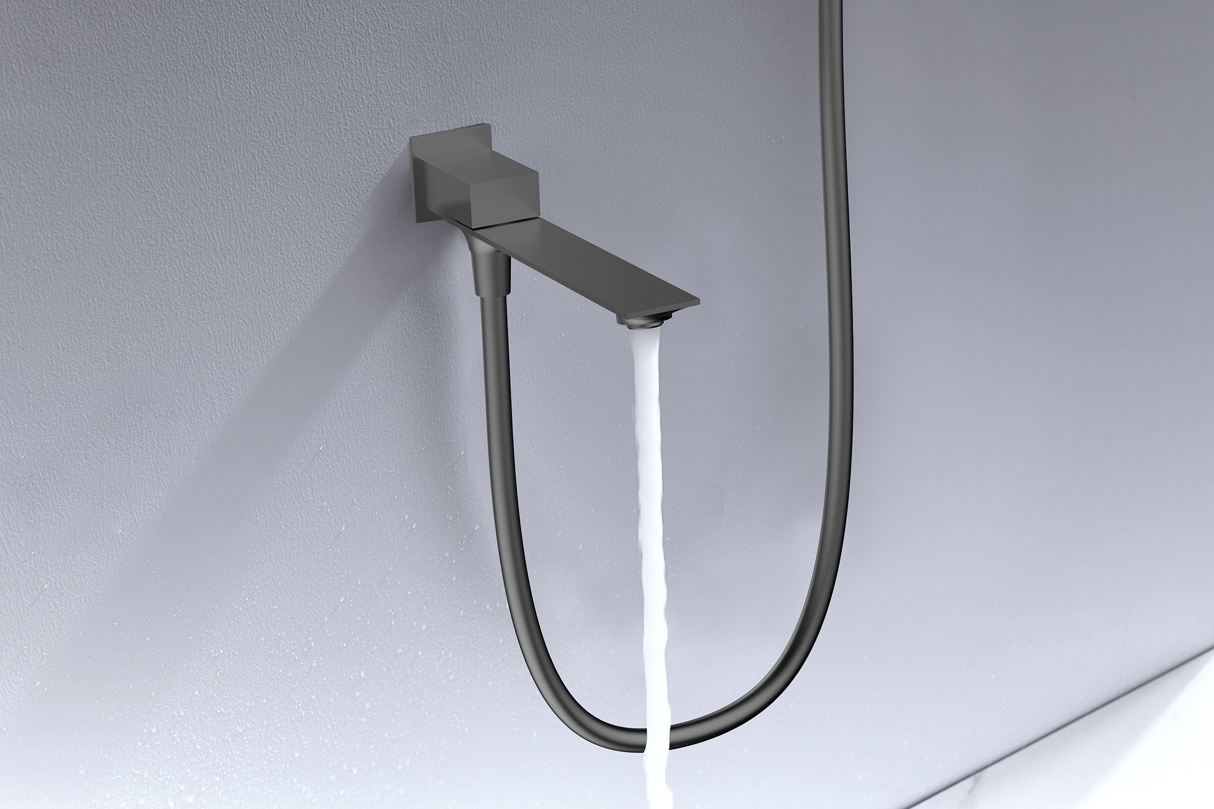 05165-Q Смеситель встраиваемый для душа с 3-функ. (ГРАФИТ) GANZER (6/1шт)