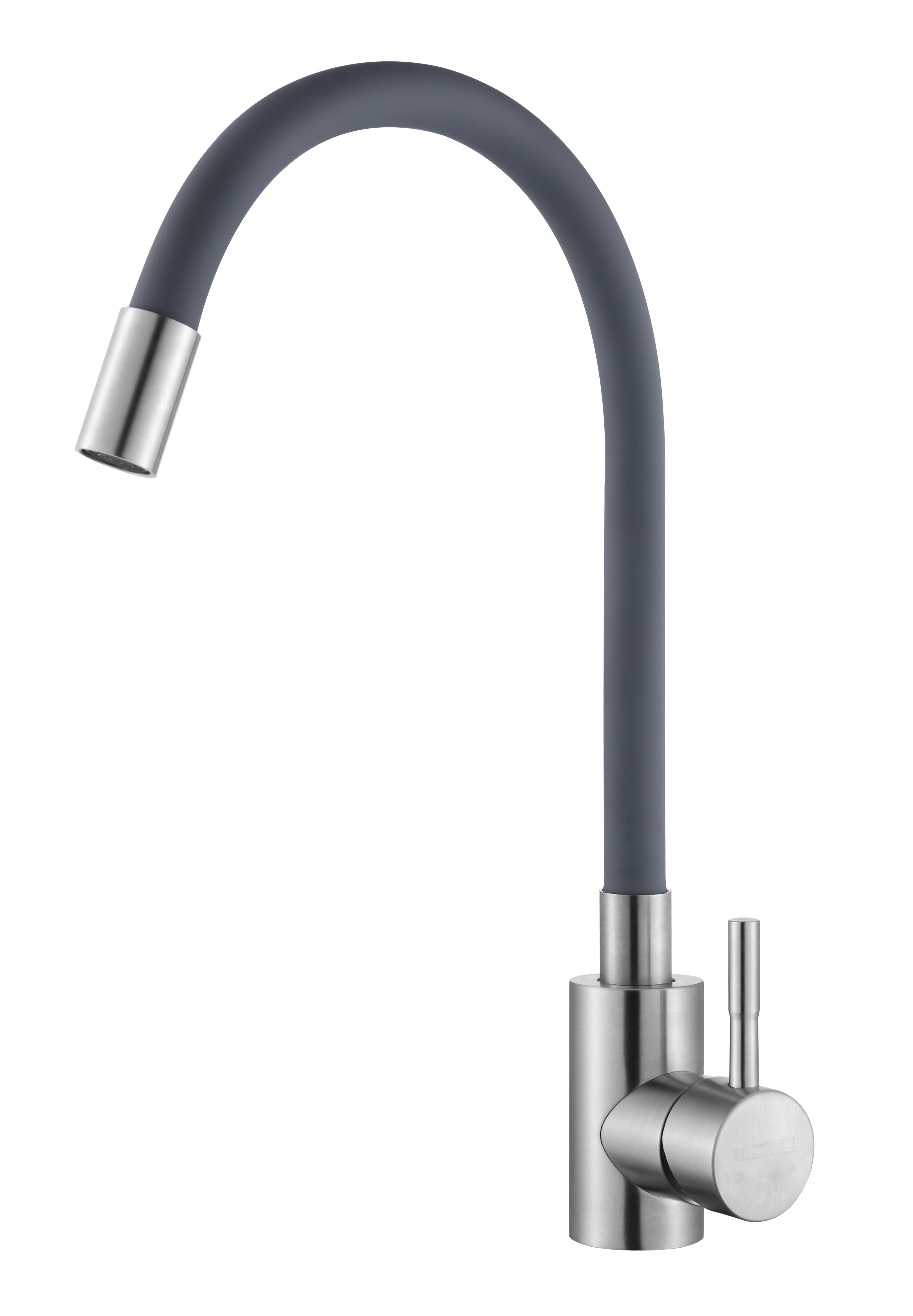 59304-GP Смес. из НЕРЖ. для кух. (САТИН с гиб. сер. изл.) HANSEN  (20/1шт)