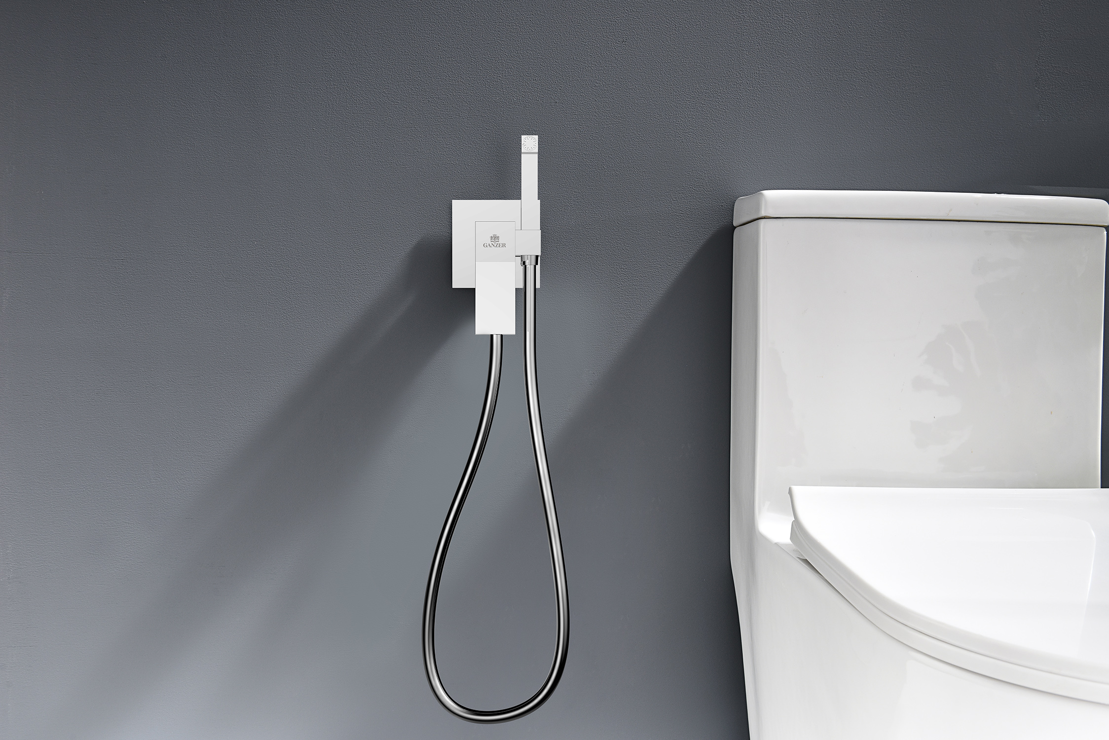 05157 Смеситель встраиваемый с ГИГ. душом (ХРОМ) GANZER (10/1шт)