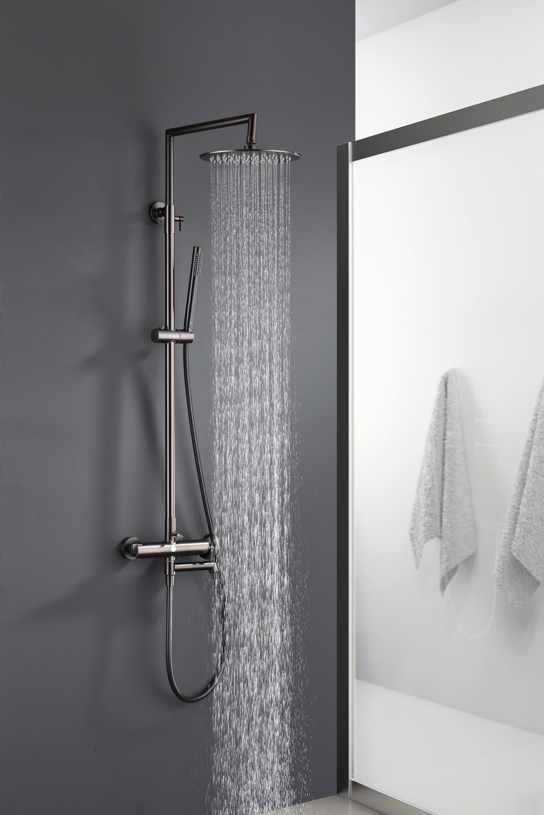 19162-Q Душевая система (ГРАФИТ) GANZER (5/1шт)