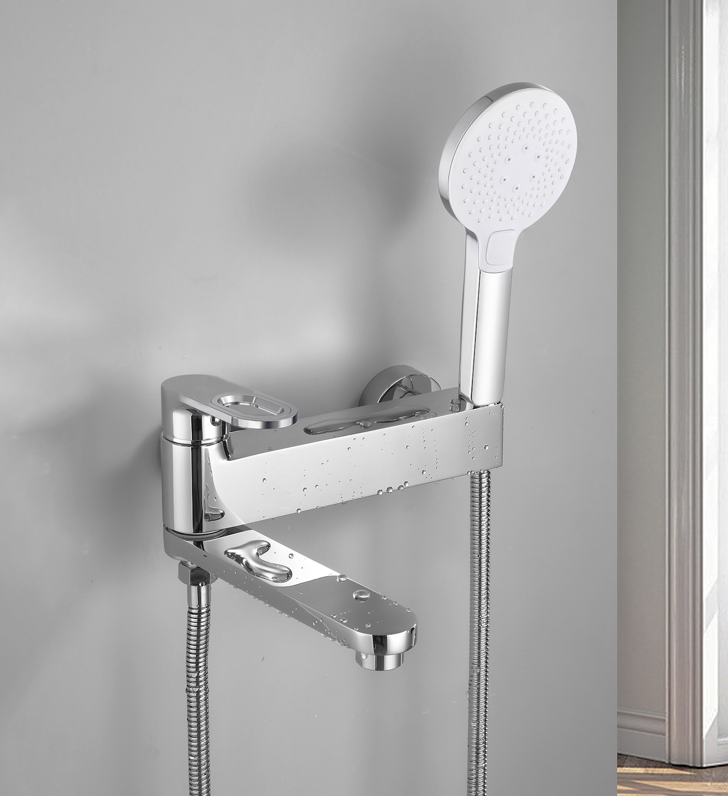 32016 Смеситель для ванны пов. (ХРОМ) HANSEN (10/1шт)