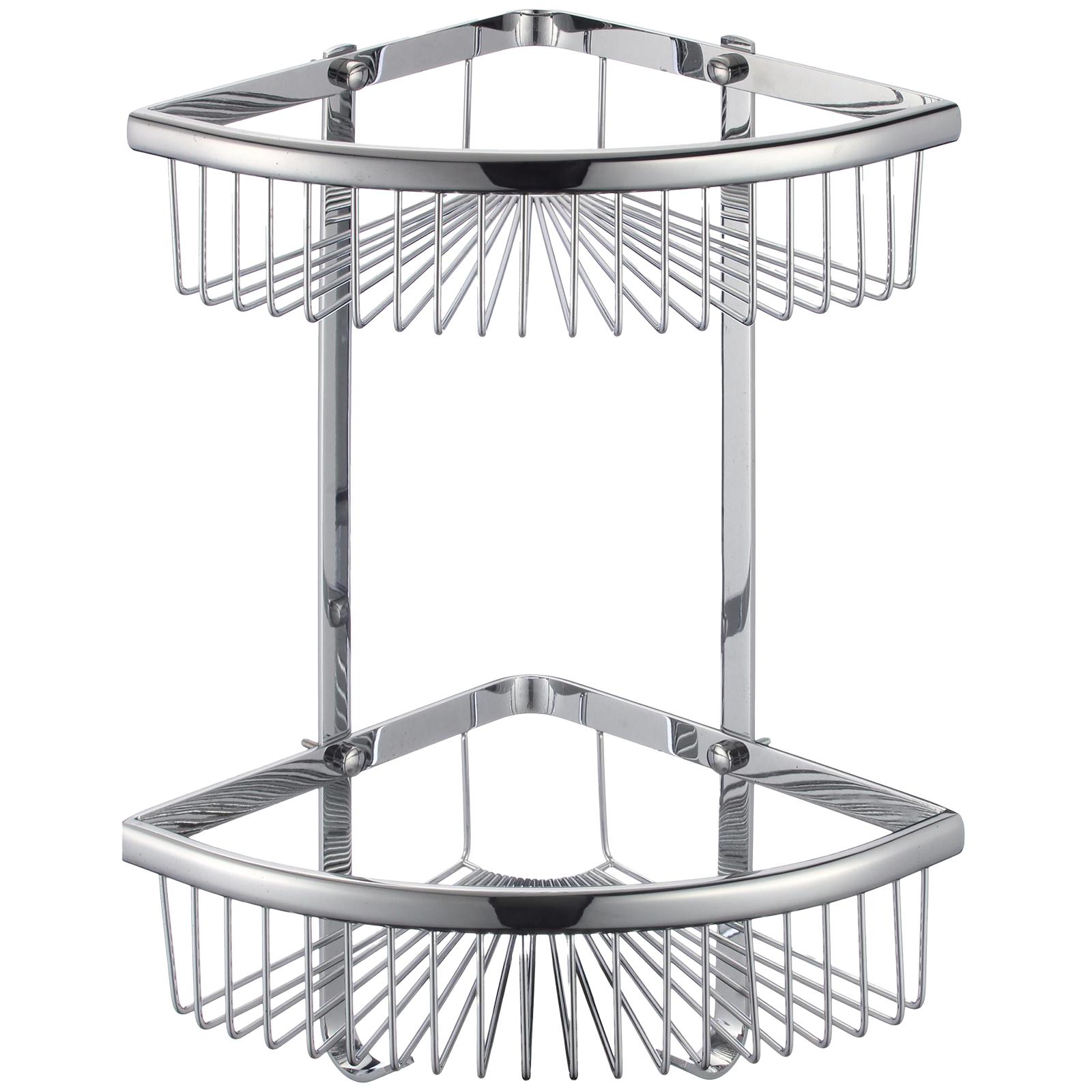 30062 Угловая сетчатая 2-я полка (ХРОМ) GANZER (10/1шт)