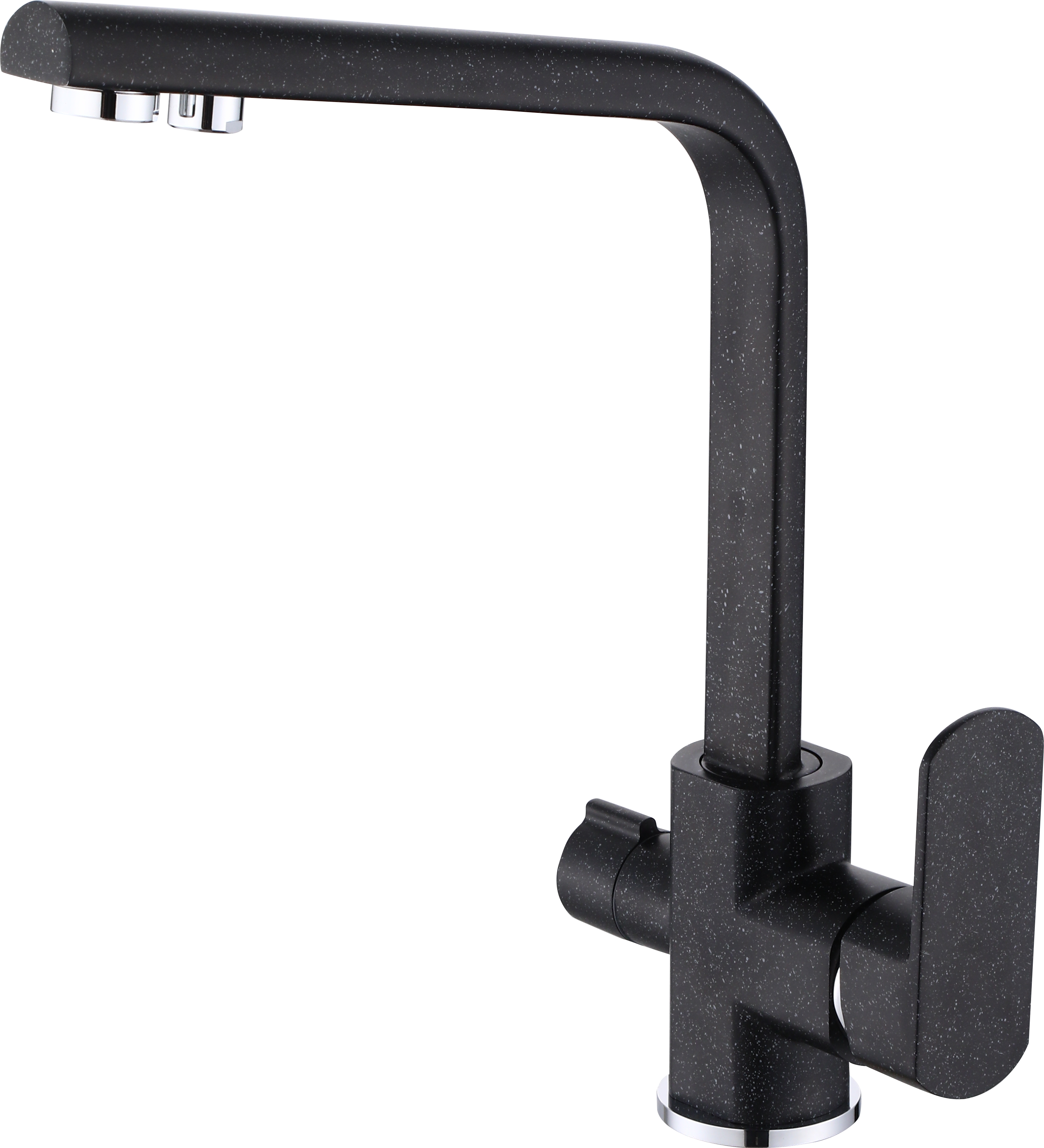 15084-C Смеситель  под. фильт (ЧЕРНЫЙ) HANSEN  (10/1шт)