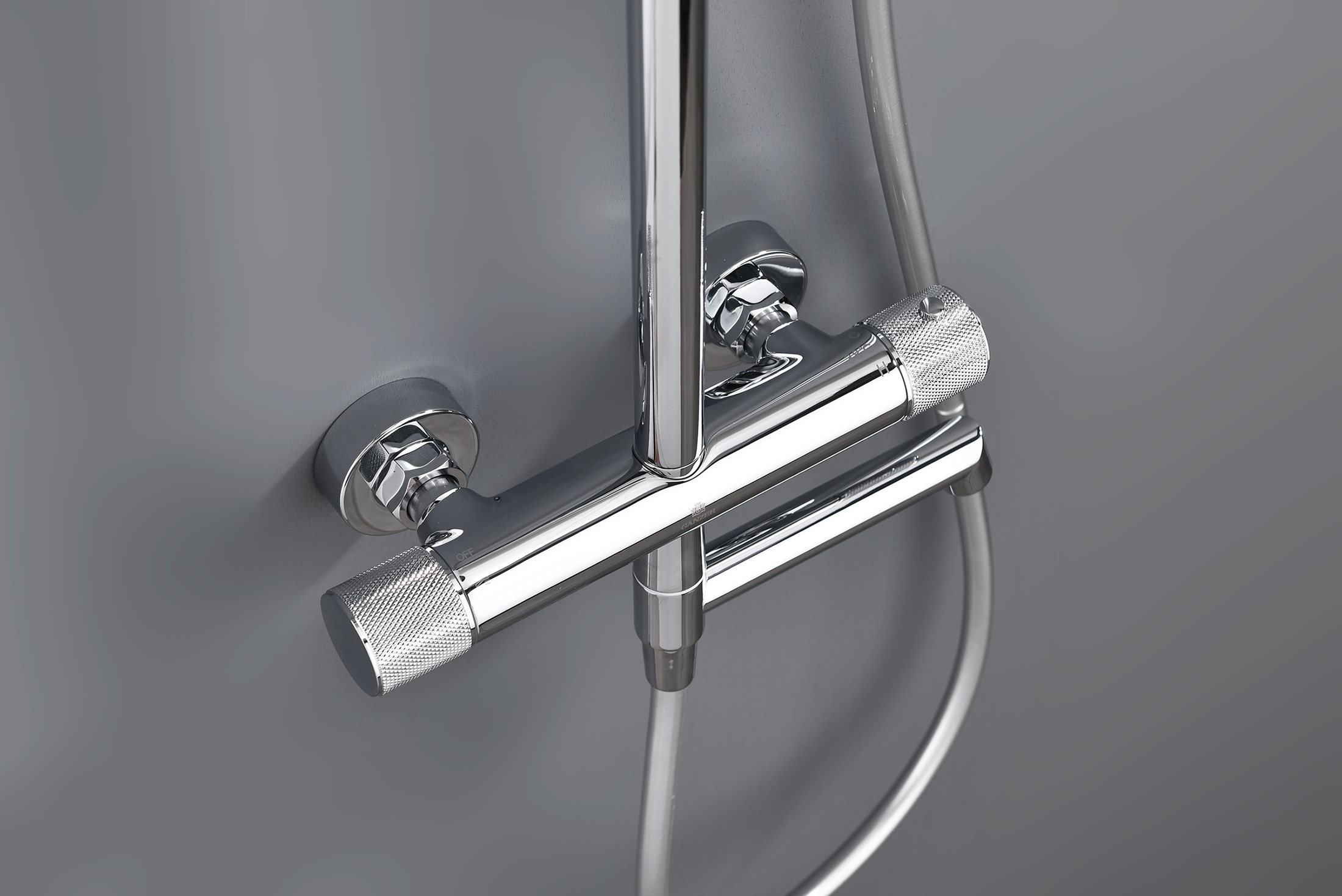 19170 Душевая система с термостатом (ХРОМ) GANZER (5/1шт)