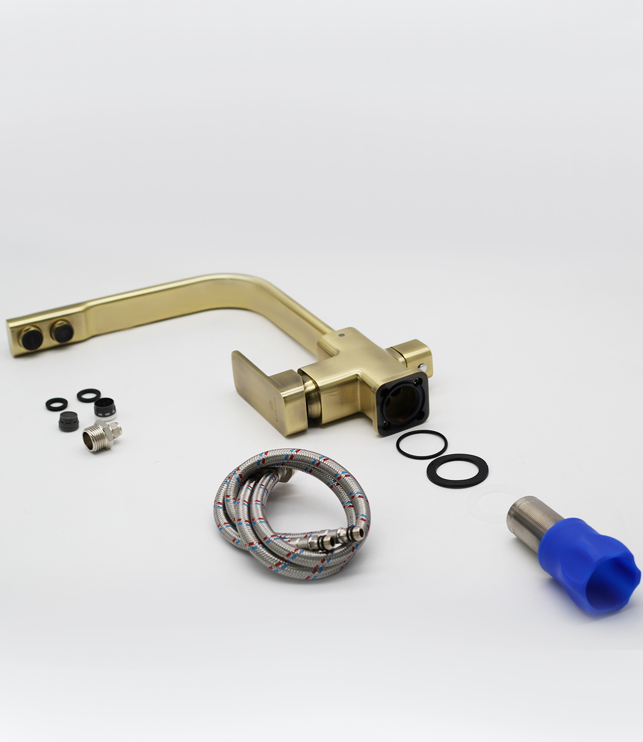 12025-D Смеситель (БРОНЗА) с фильтром "GANZER"  (10/1шт) Л/К