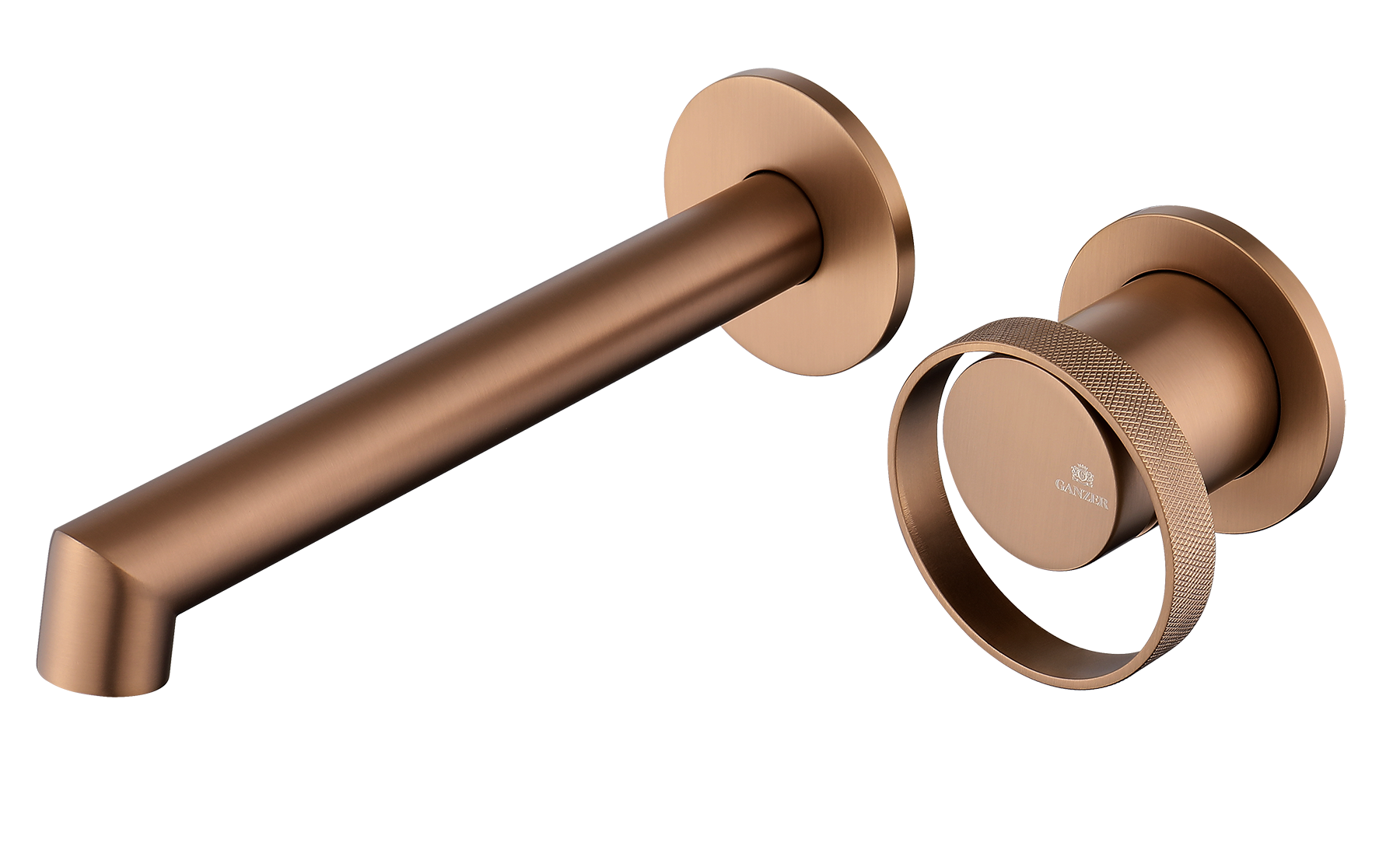 19144-R Встроенный смес для рак. (Роз. Золото) GANZER  (10/1шт)